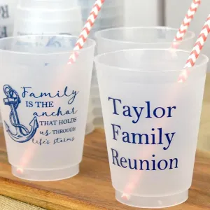 16 Oz. Personalized Frosted Shatterproof Family Reunion Cups