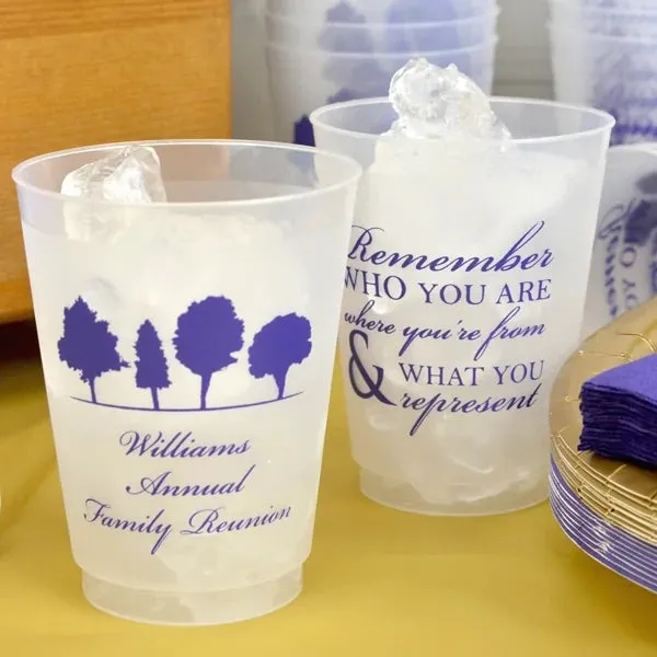 16 Oz. Personalized Frosted Shatterproof Family Reunion Cups