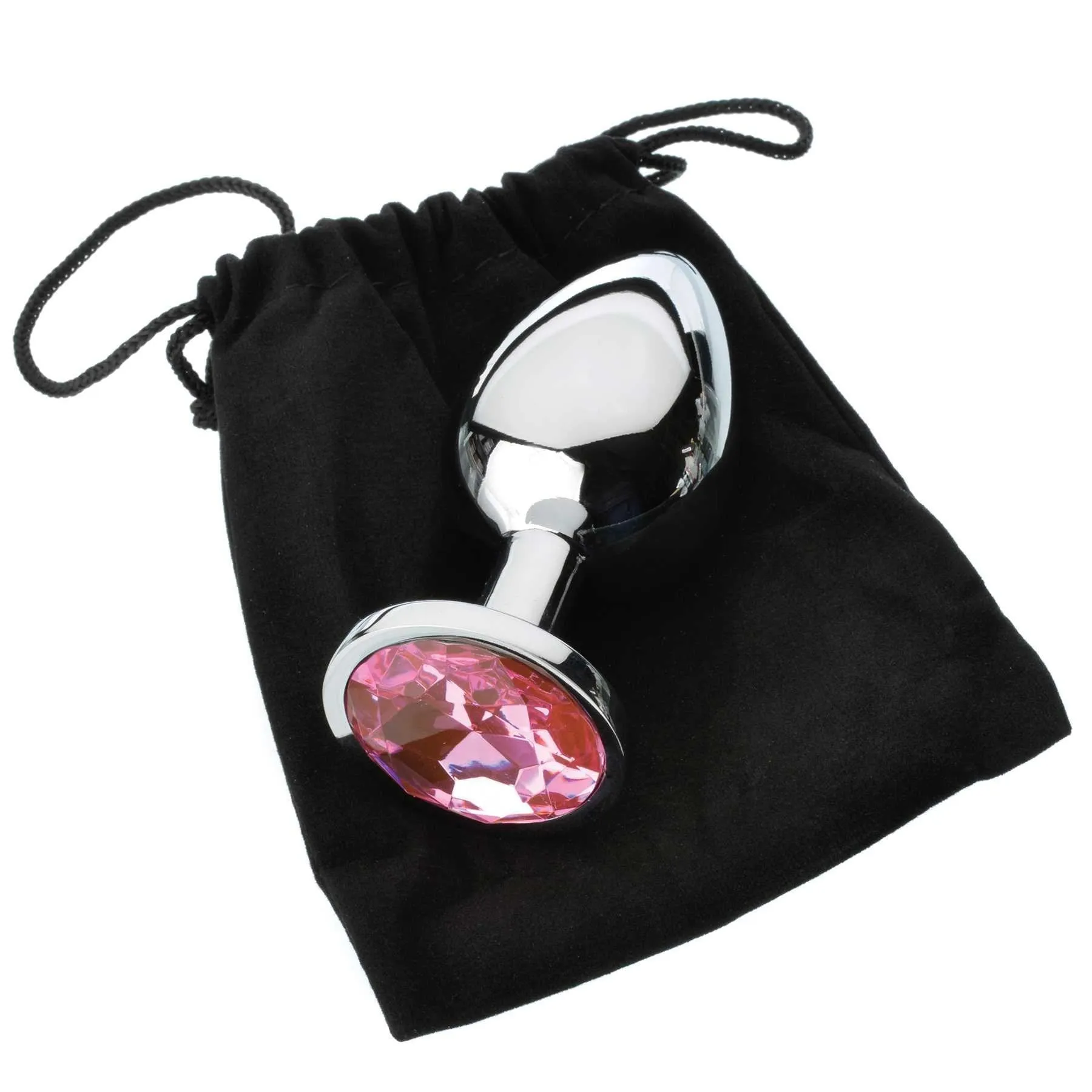 3PC Pink Gemstone Anal Plug Set