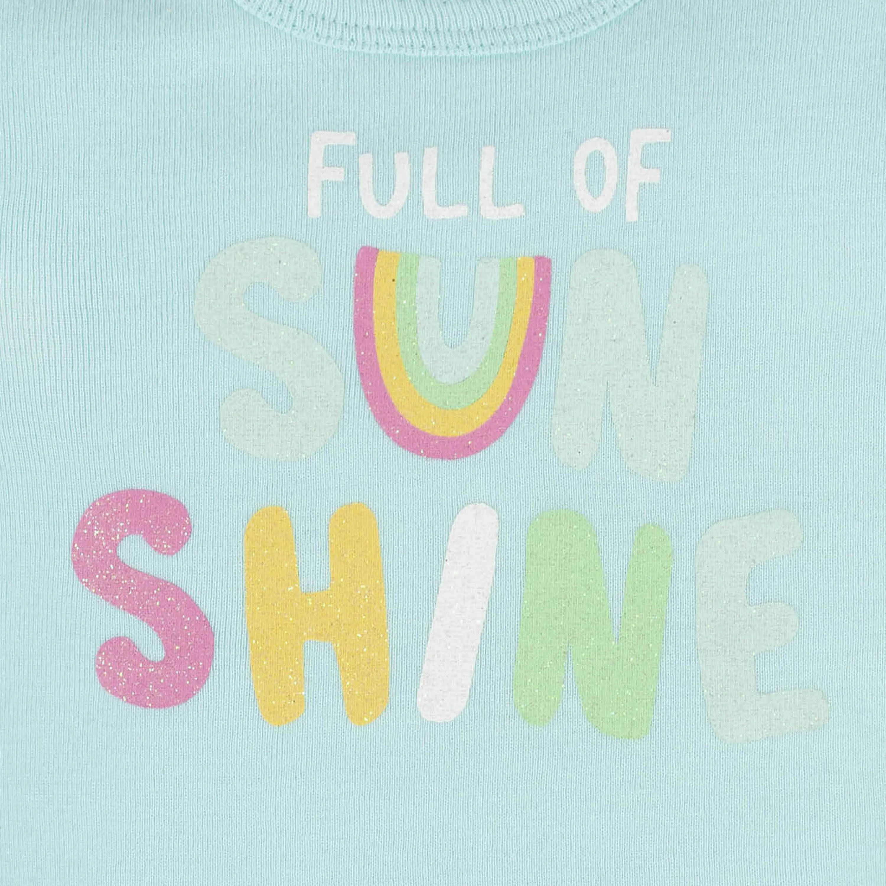 4-Piece Baby Girls Dots Of Rainbows Onesies® Bodysuit, Tee, Skort & Pant Set