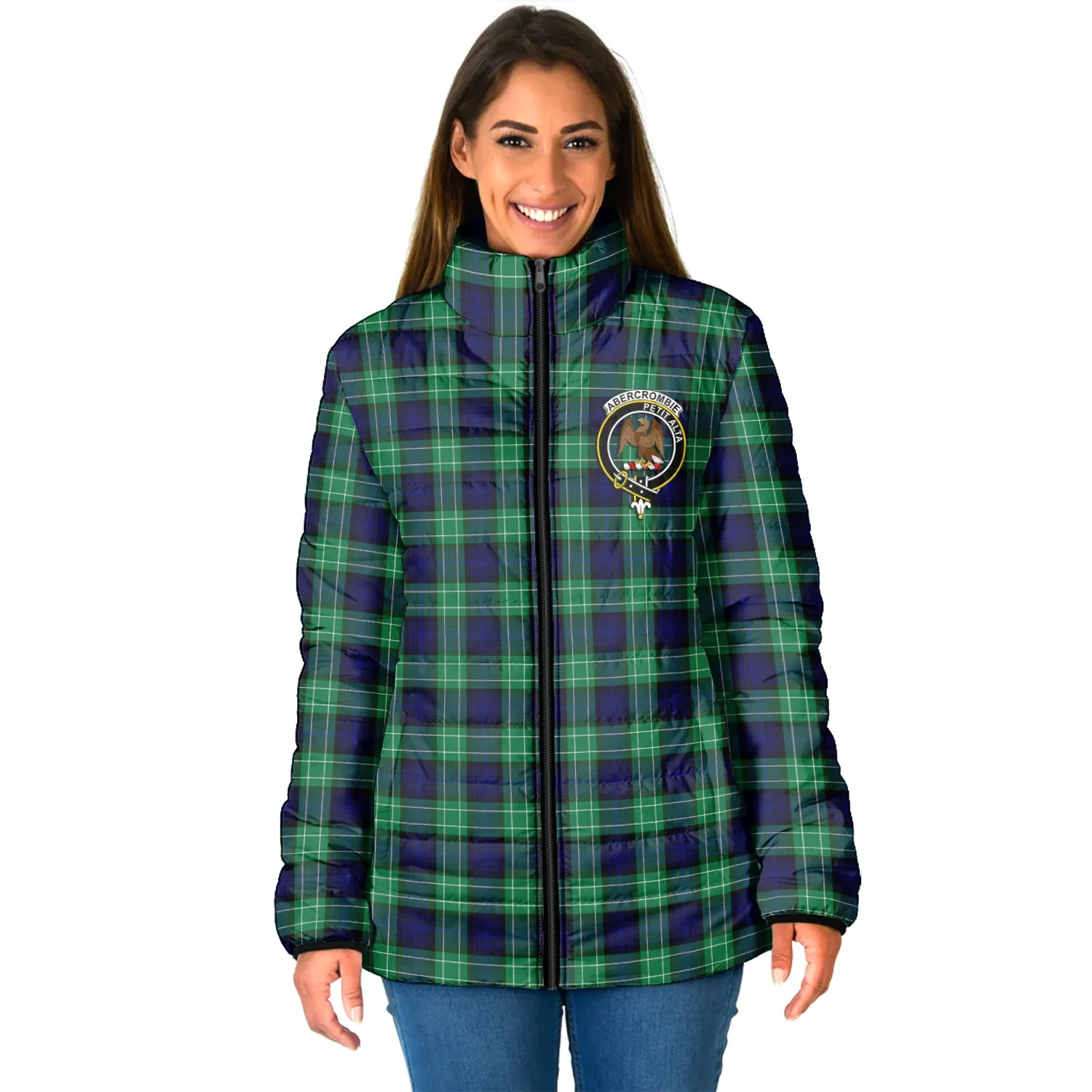 Abercrombie Tartan Padded Jacket with Family Crest