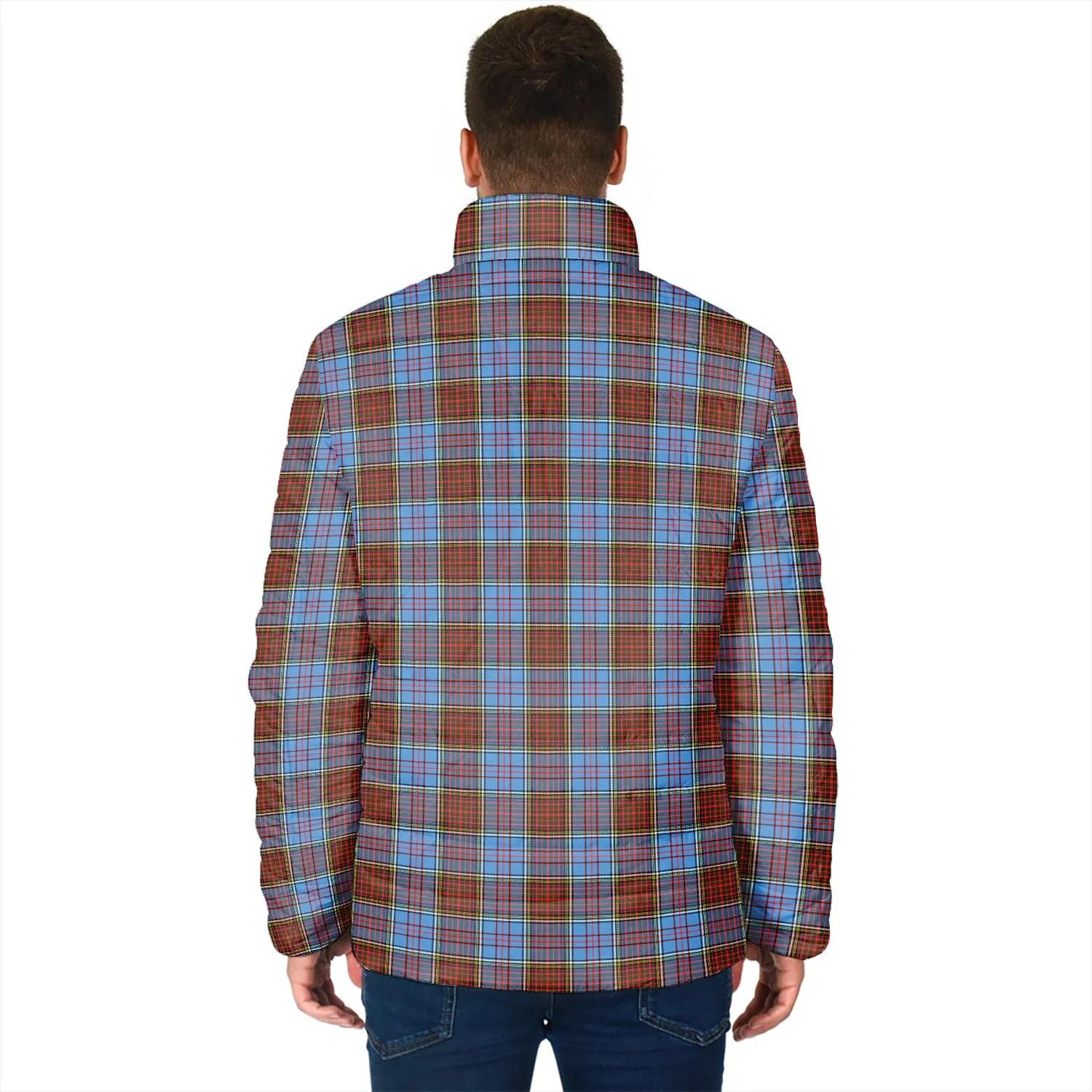 Anderson Modern Tartan Padded Jacket with Family Crest