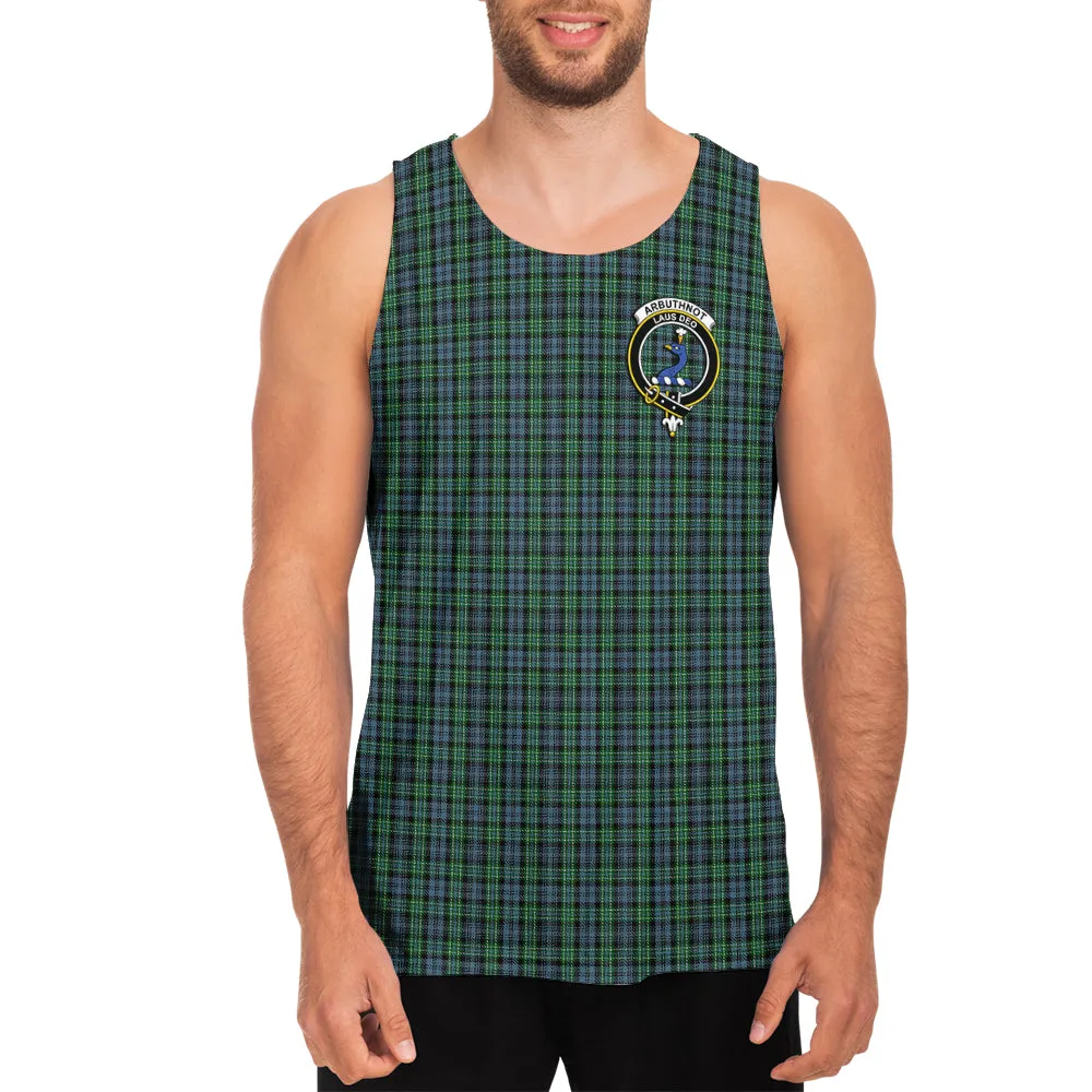 Arbuthnot Tartan Mens Tank Top with Family Crest