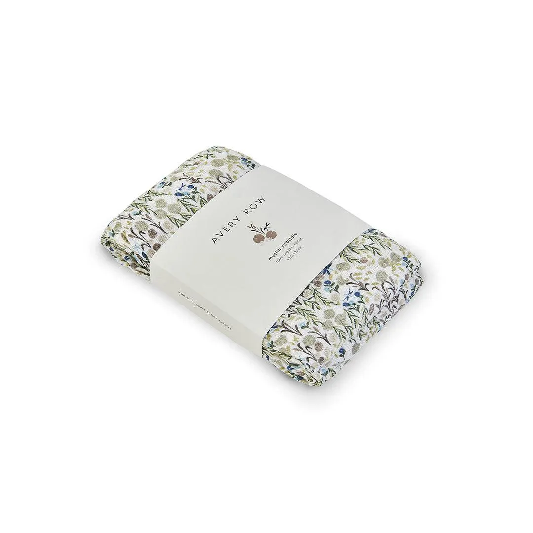 Avery Row
 Organic Baby Muslin Swaddle - Riverbank