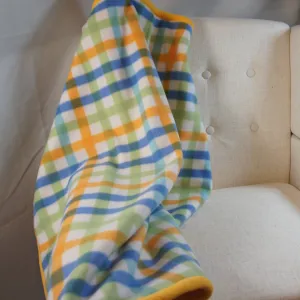 Baby - Blanket - Blue, Green and Yellow Checked