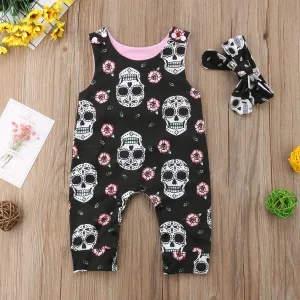 Baby Skull Romper Set