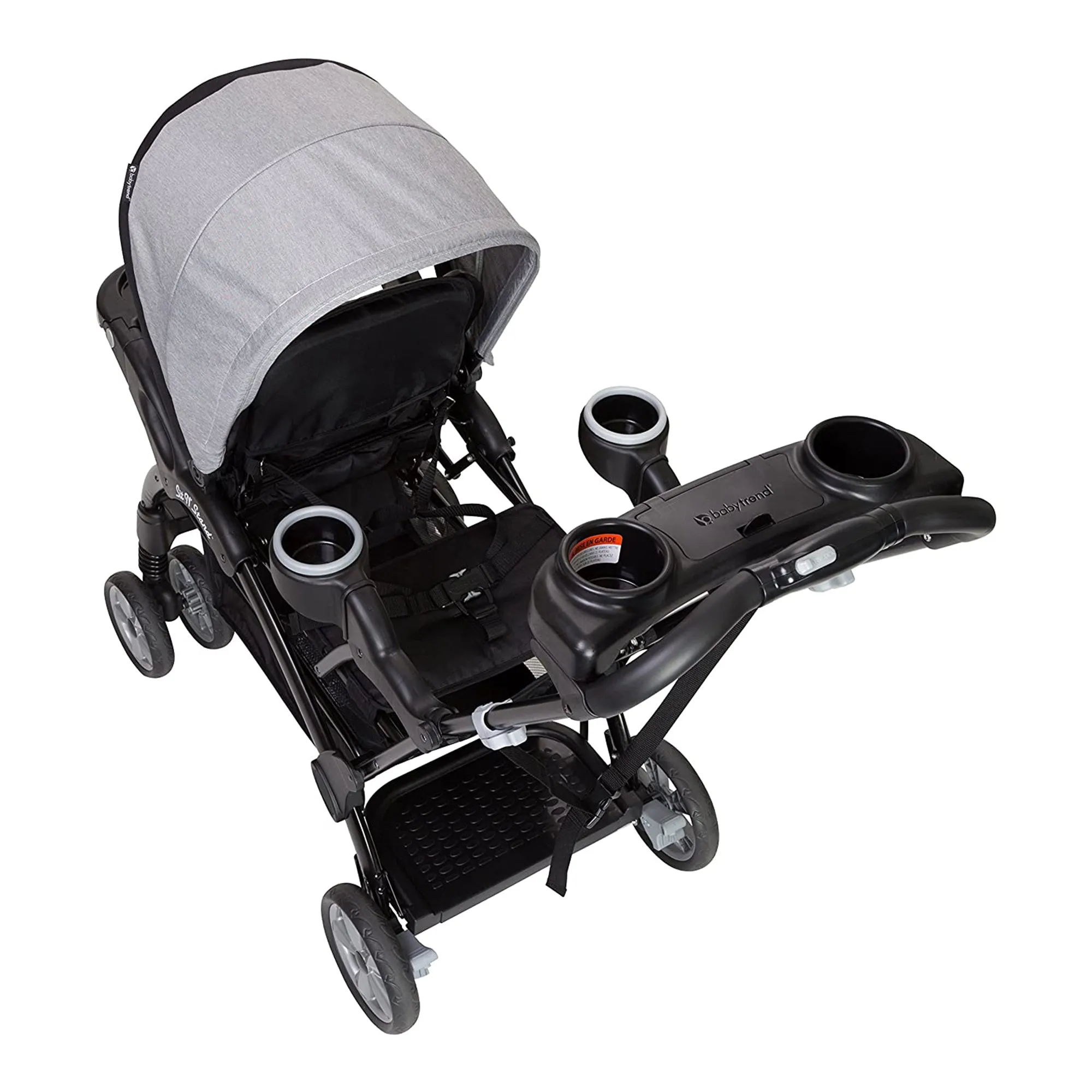 Baby Trend Sit N' Stand Foldable Front & Rear Seat Ultra Stroller, Morning Mist