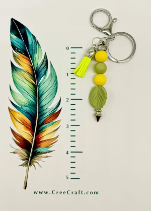 Bar Key Chain - Leaf