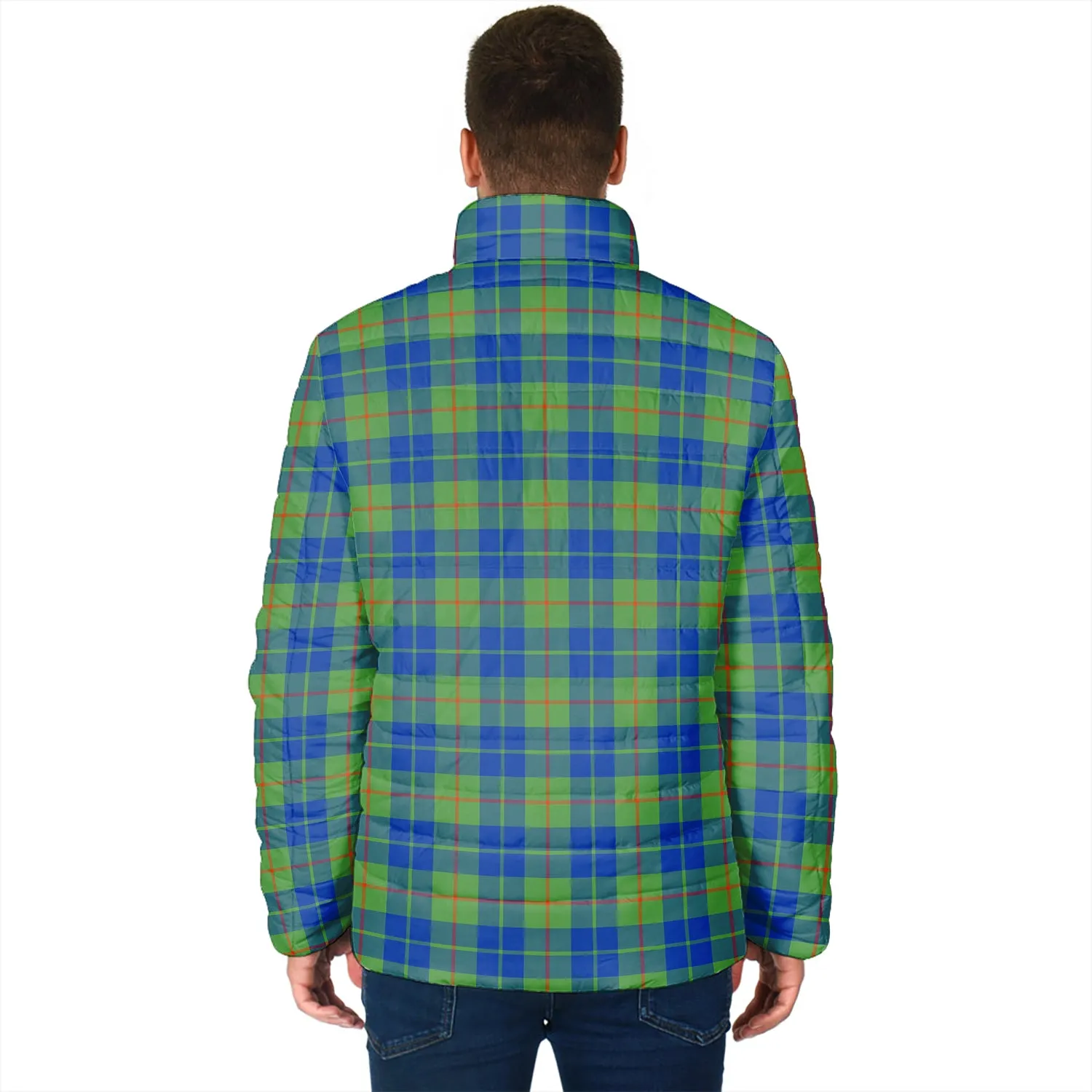 Barclay Hunting Ancient Tartan Padded Jacket with Family Crest