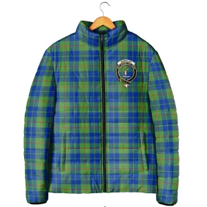 Barclay Hunting Ancient Tartan Padded Jacket with Family Crest