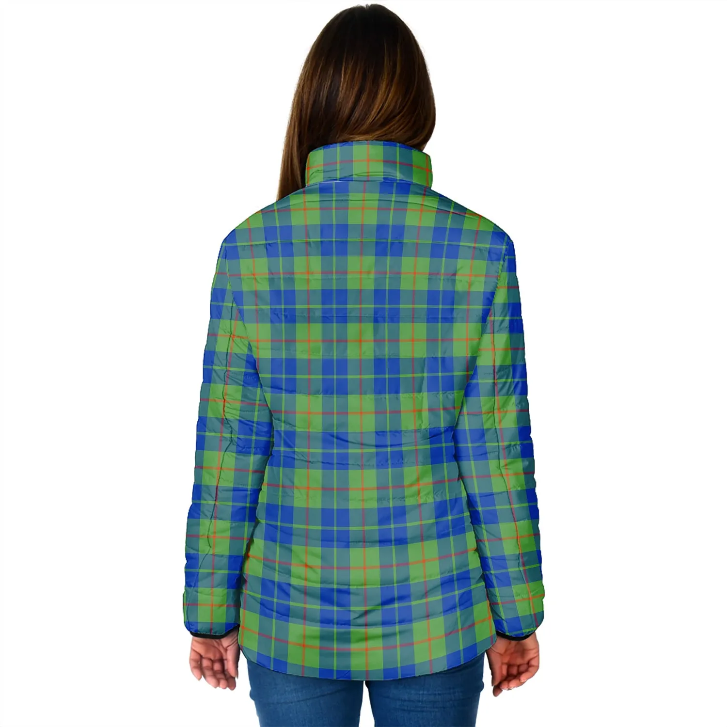 Barclay Hunting Ancient Tartan Padded Jacket with Family Crest