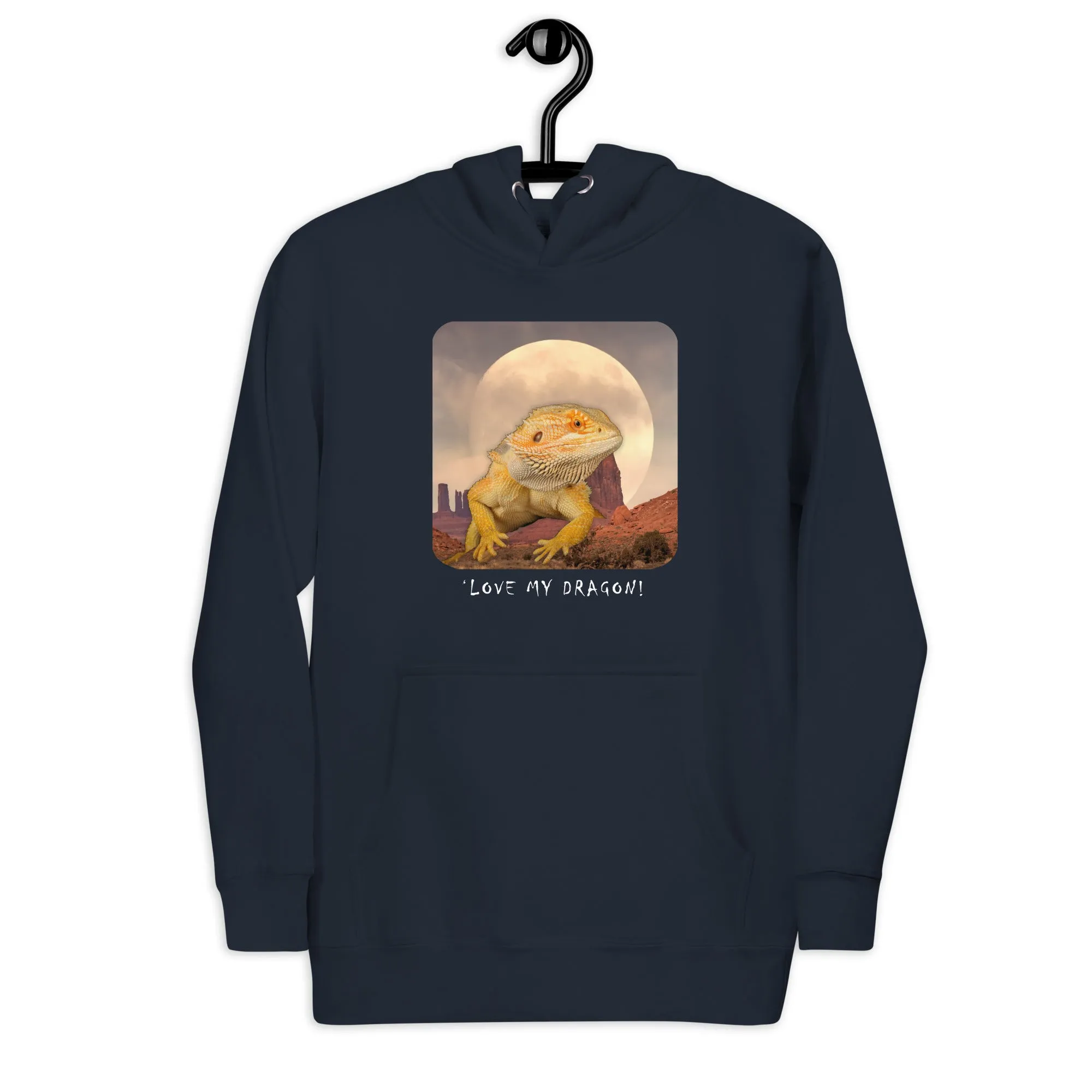 Bearded Dragon Moon Unisex Hoodie