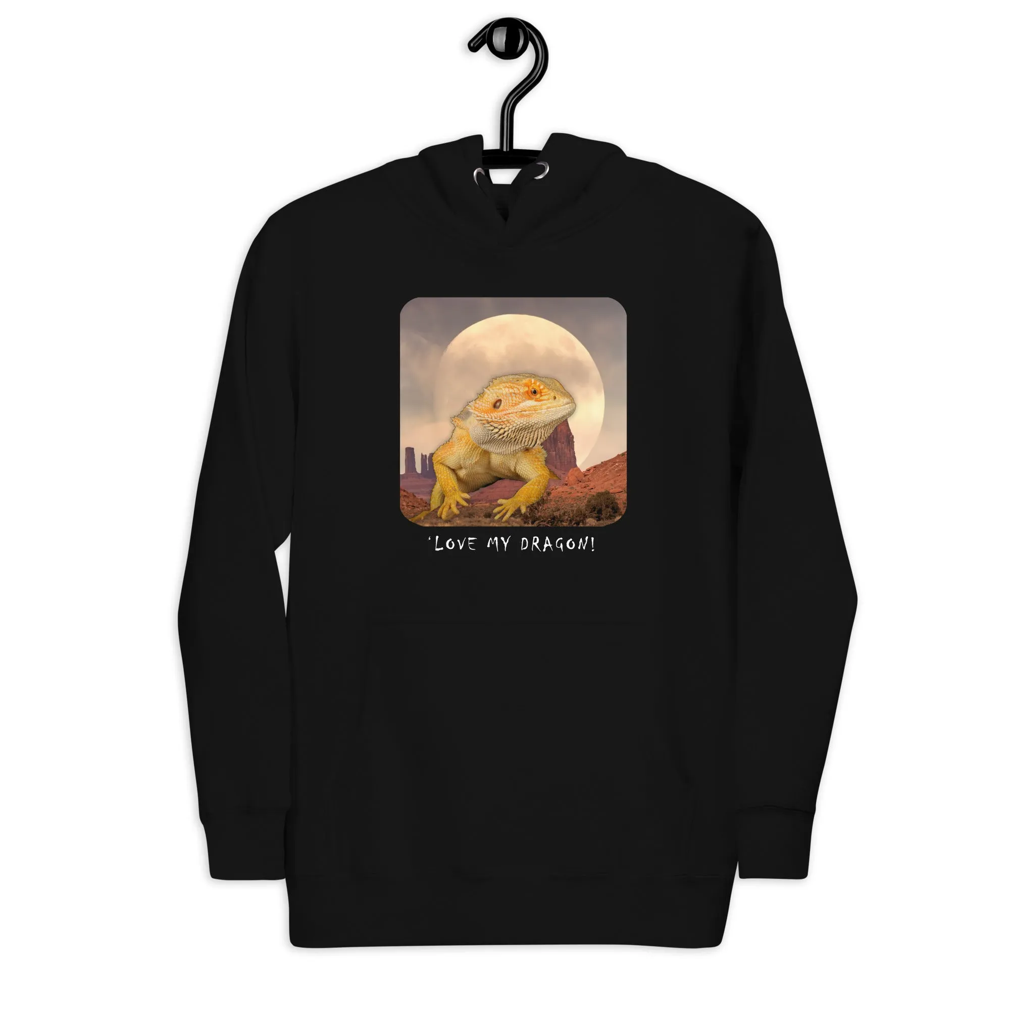 Bearded Dragon Moon Unisex Hoodie