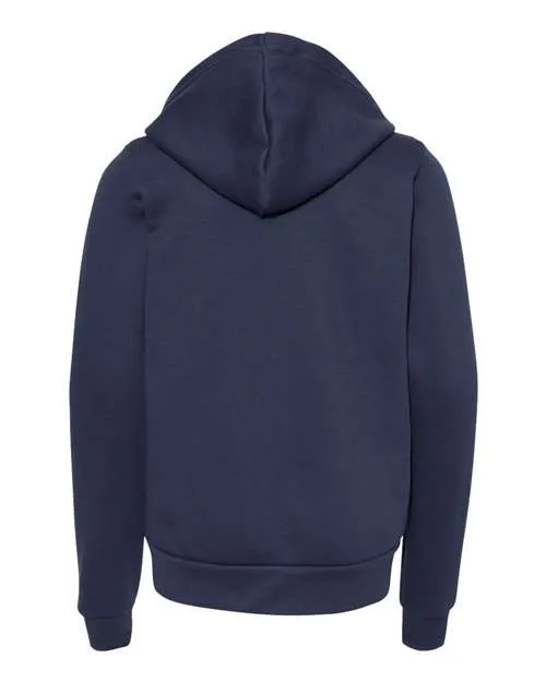 BELLA   CANVAS Youth Sponge Fleece Full-Zip Hoodie