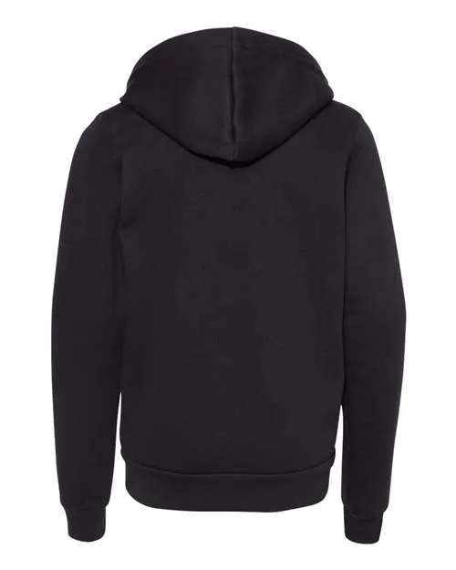 BELLA   CANVAS Youth Sponge Fleece Full-Zip Hoodie