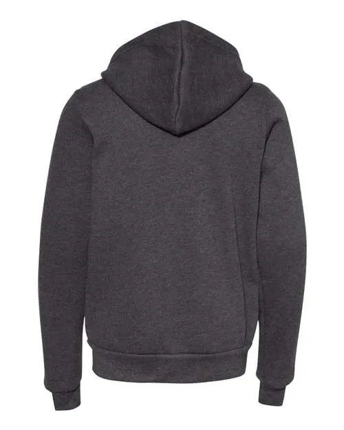 BELLA   CANVAS Youth Sponge Fleece Full-Zip Hoodie