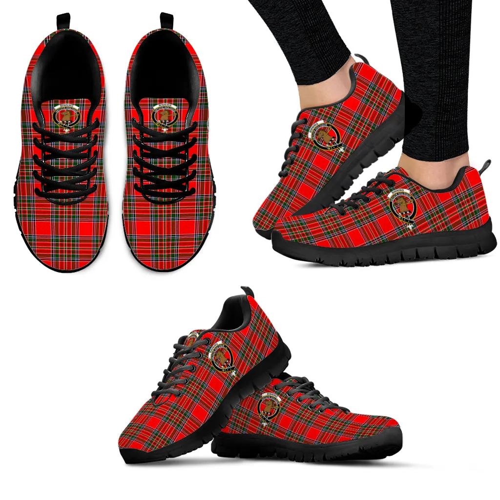 Binning Tartan Sneakers with Family Crest