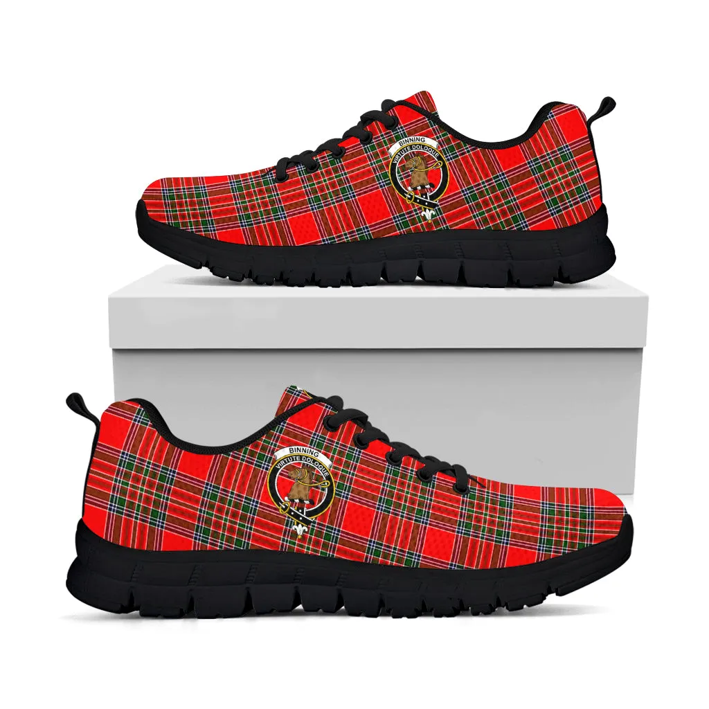 Binning Tartan Sneakers with Family Crest