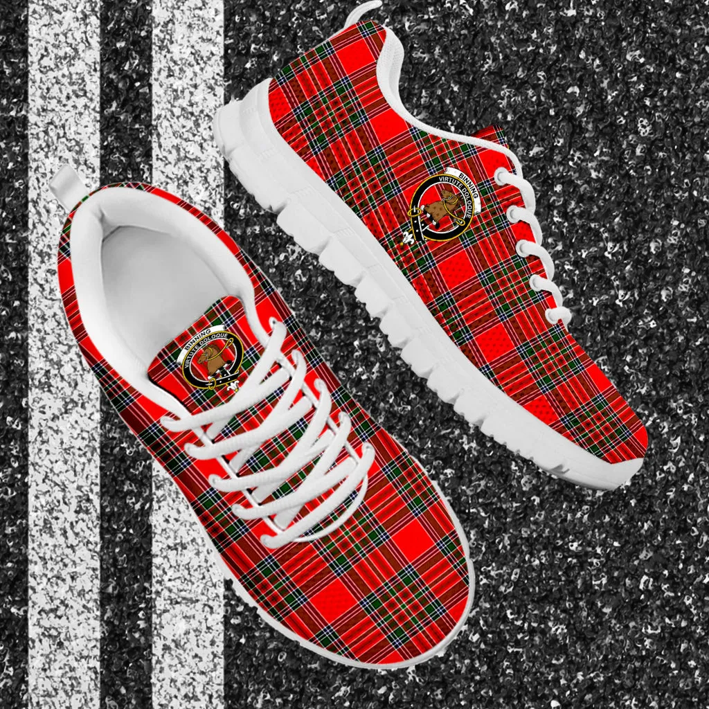 Binning Tartan Sneakers with Family Crest