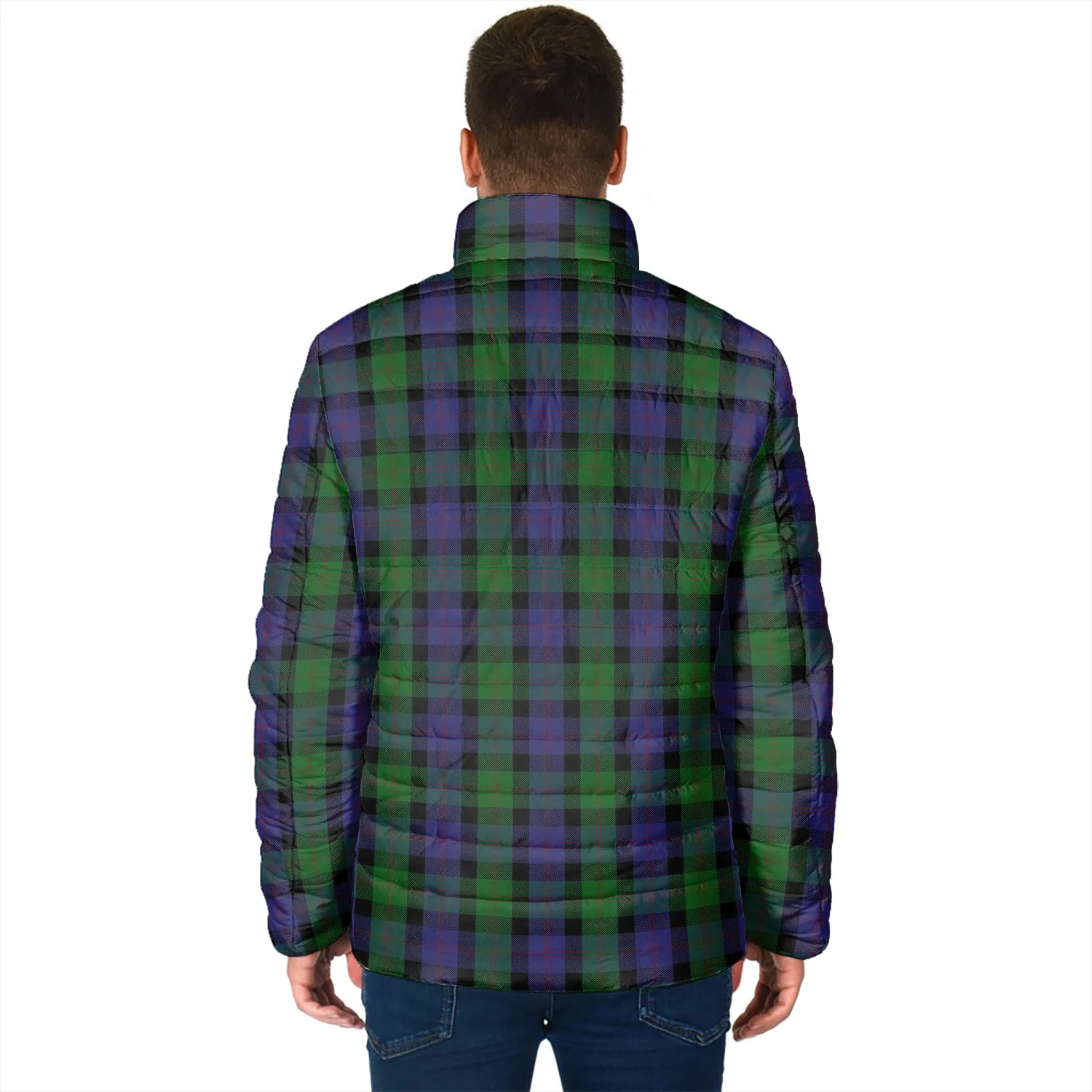 Blair Tartan Padded Jacket with Family Crest