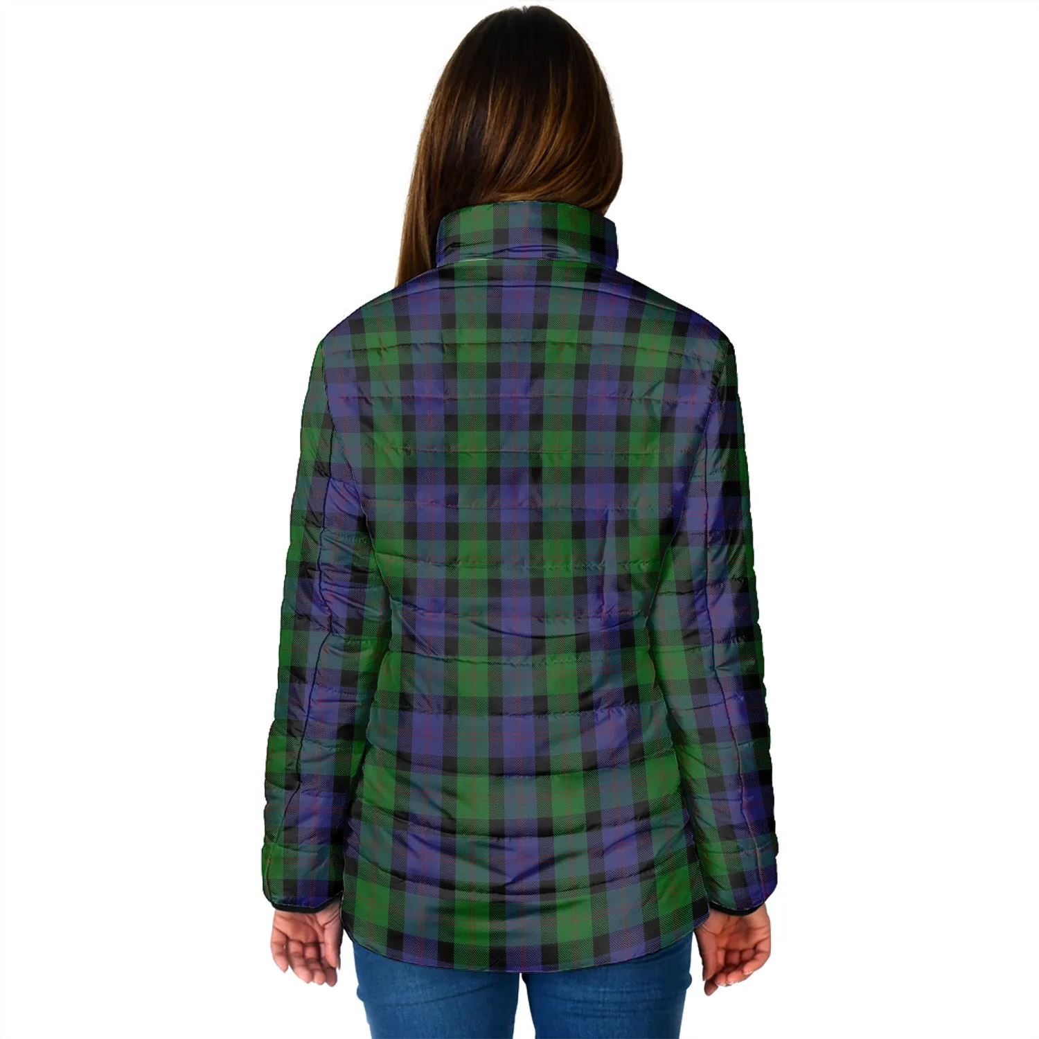 Blair Tartan Padded Jacket with Family Crest