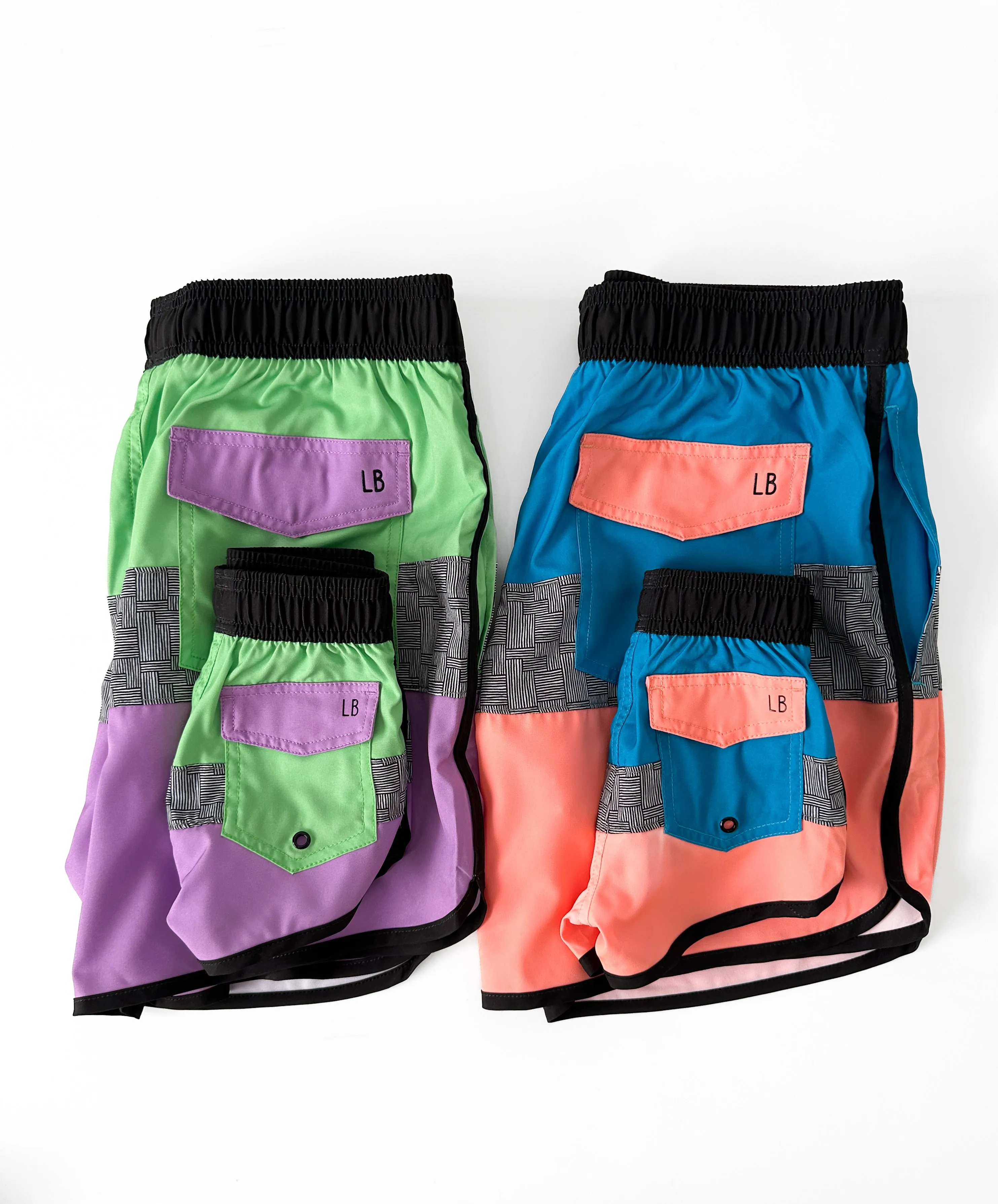 Block Swim Short - Neon Green