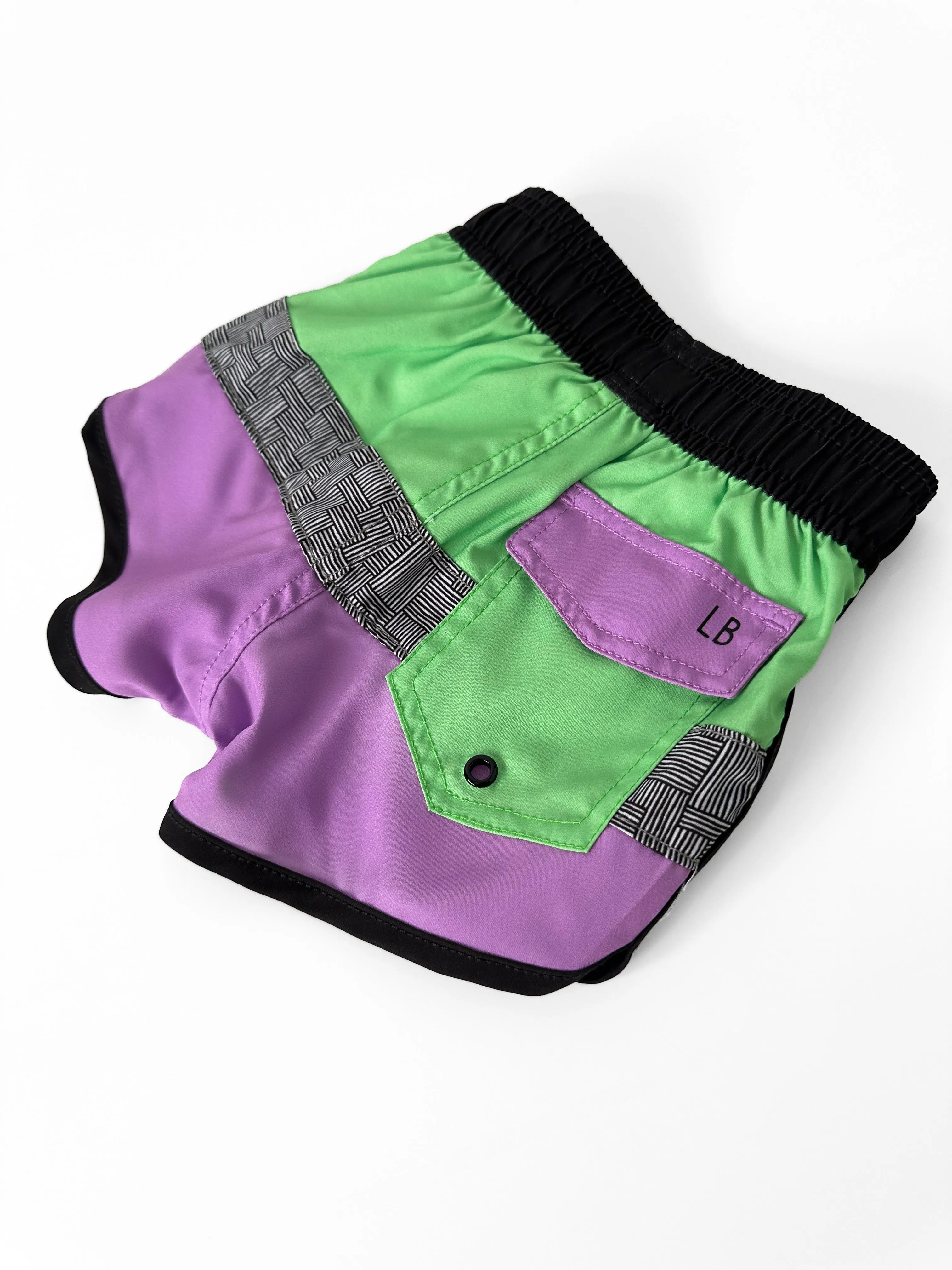 Block Swim Short - Neon Green