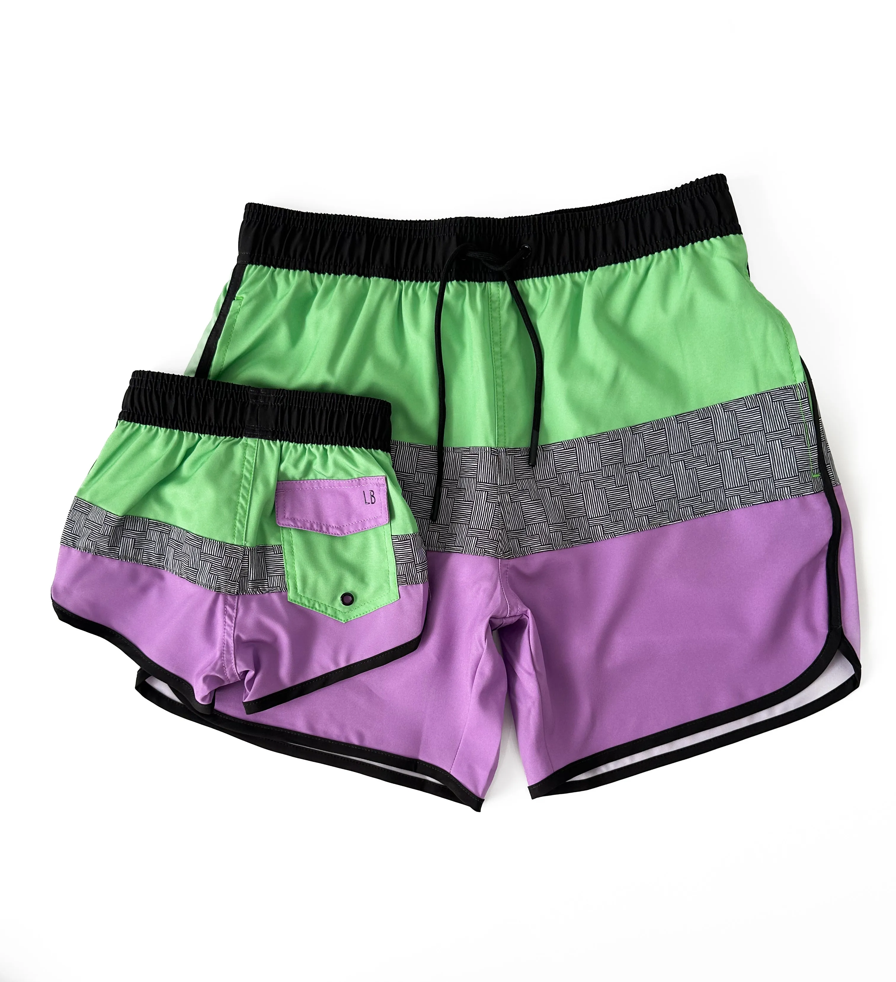 Block Swim Short - Neon Green