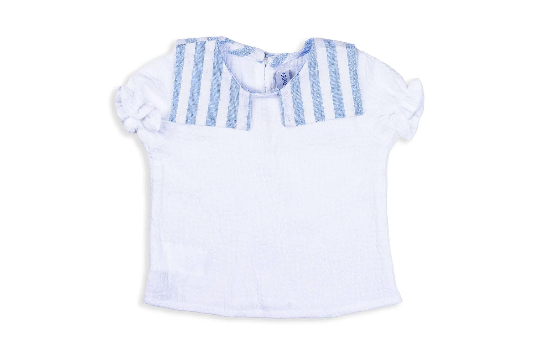 Blue & White Striped Two-piece Set