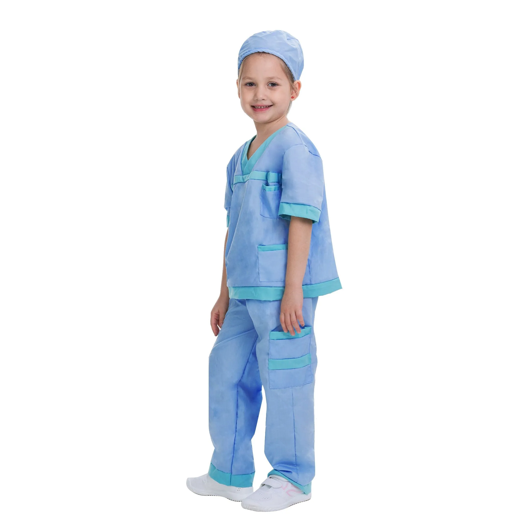 Blue Dr. Scrubs Vet Costume - Child