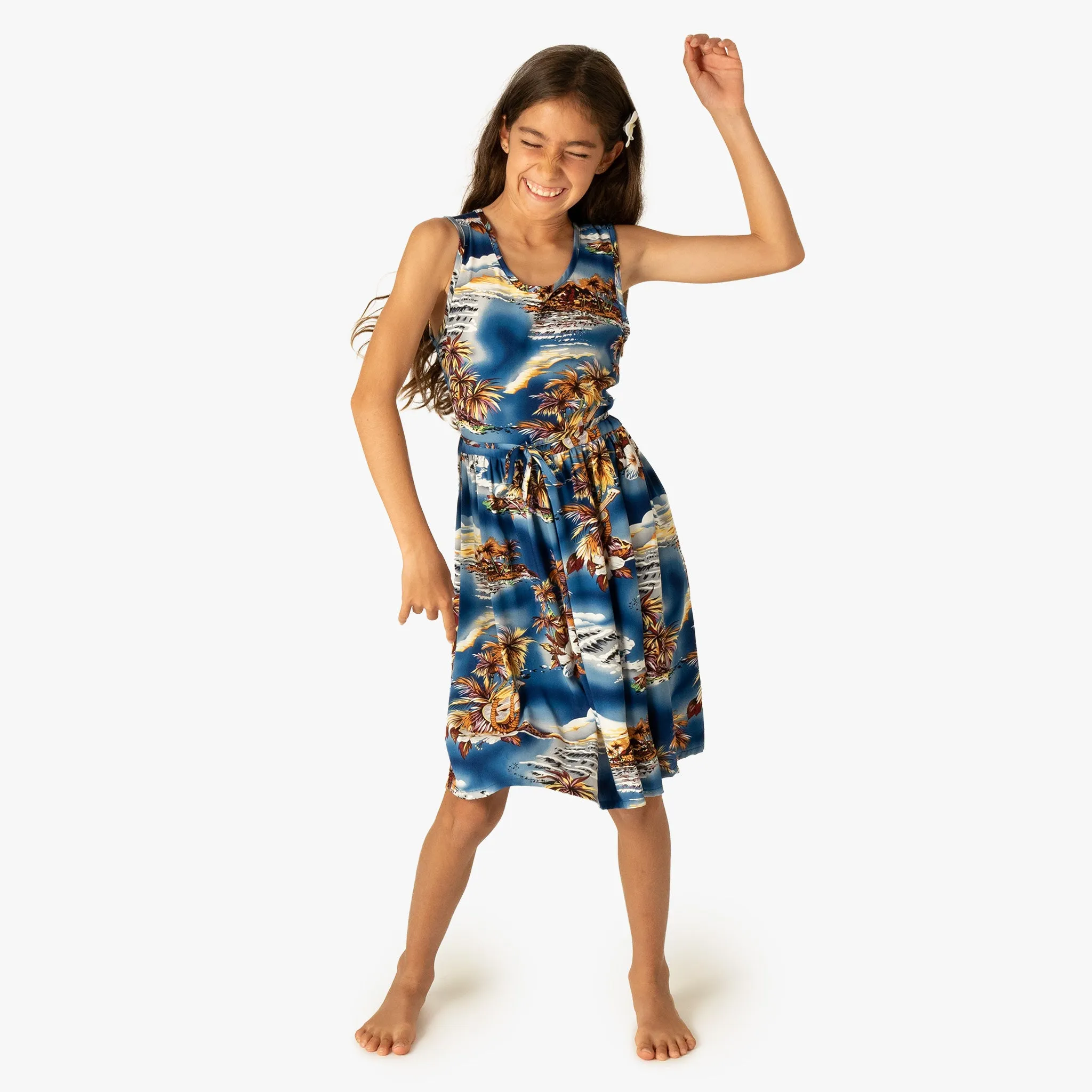 Blue Hawaii Girls Dress