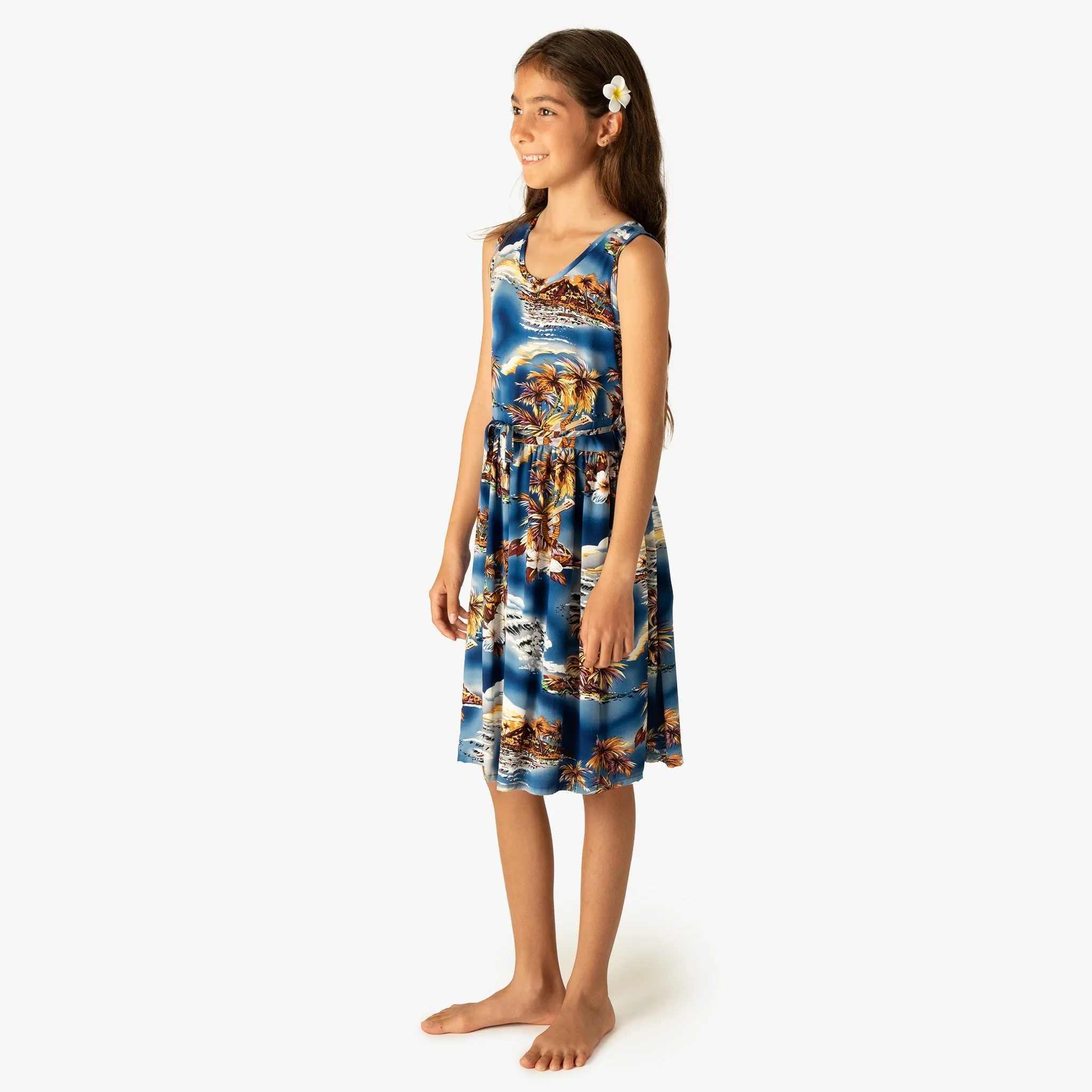 Blue Hawaii Girls Dress