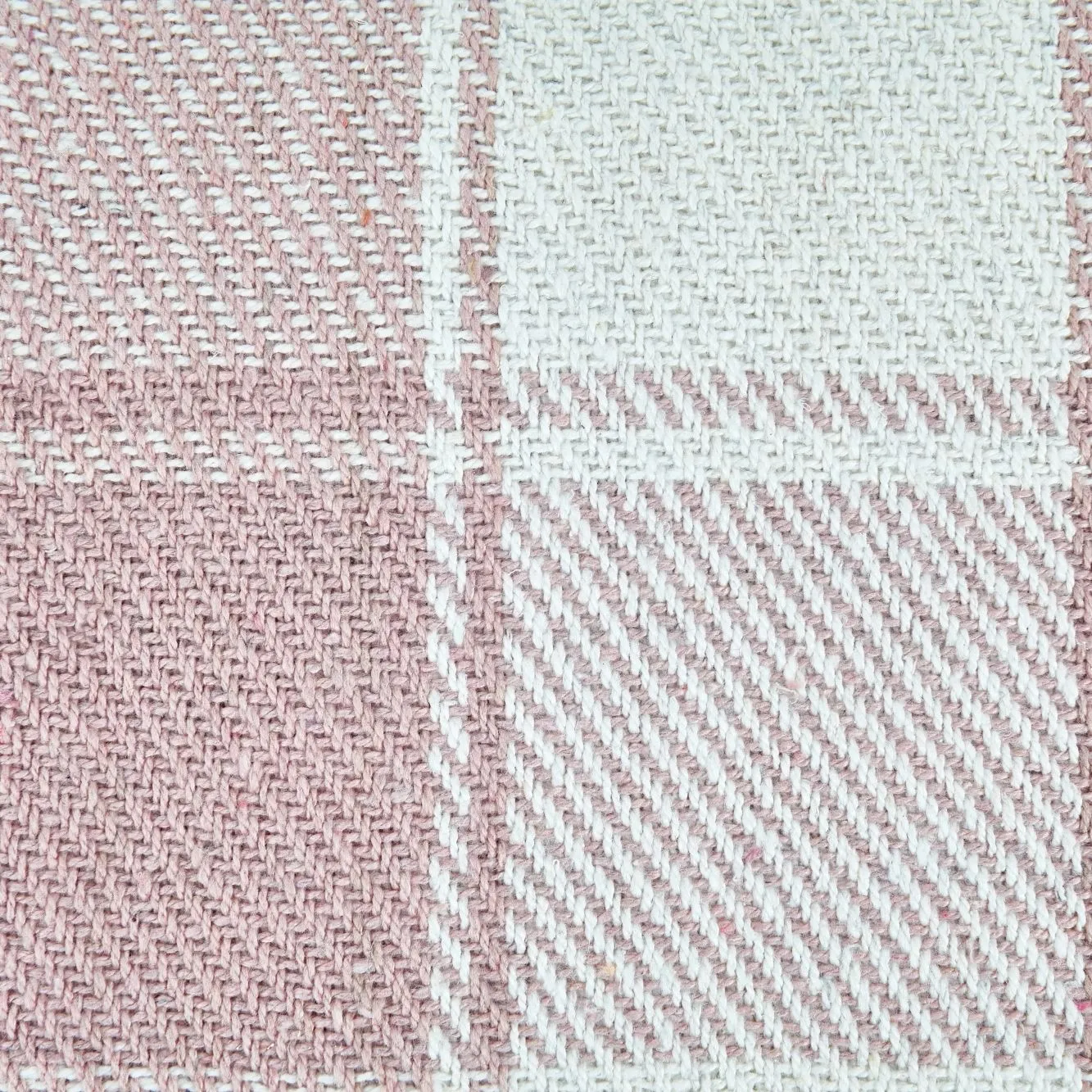 Blush Pink Frisco Recycled Cotton Throw