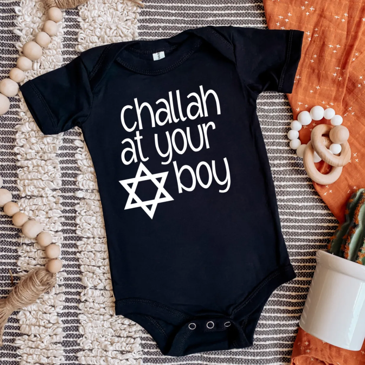 Challah at Your Boy/Ain't No Challah Back Girl Baby and Toddler Shirt by Salt and Sparkle