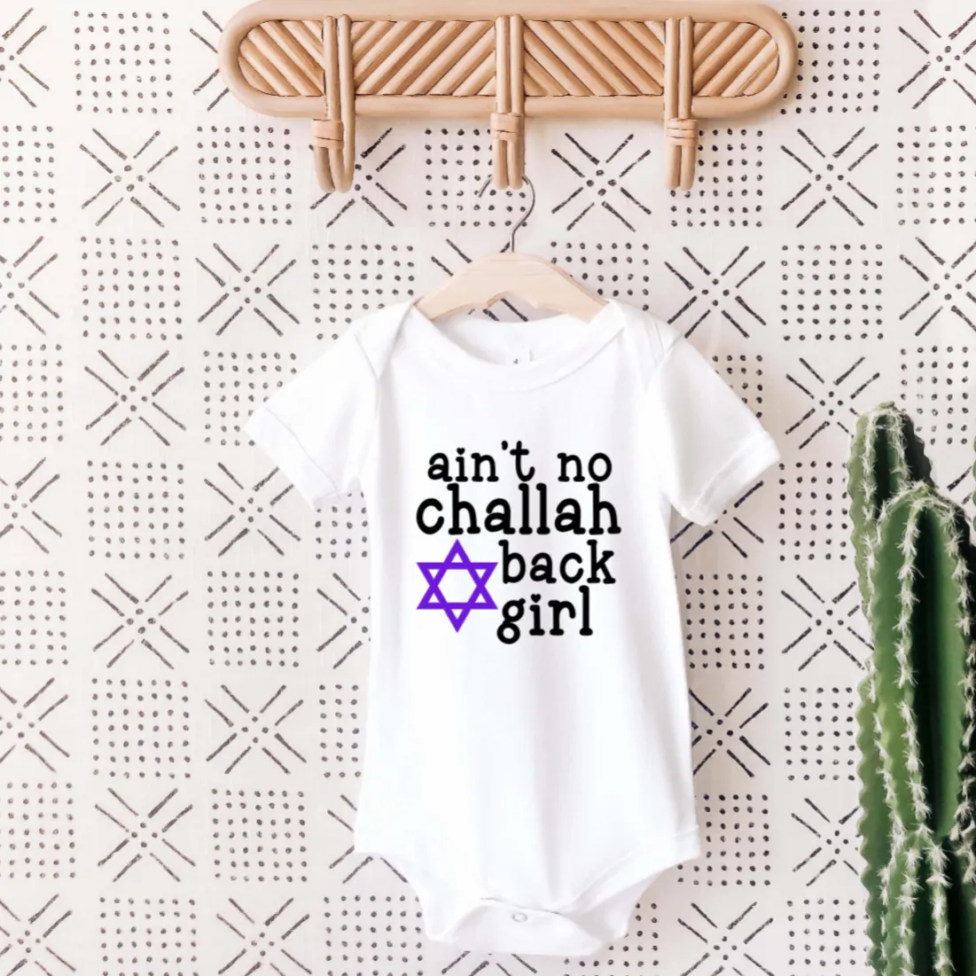 Challah at Your Boy/Ain't No Challah Back Girl Baby and Toddler Shirt by Salt and Sparkle