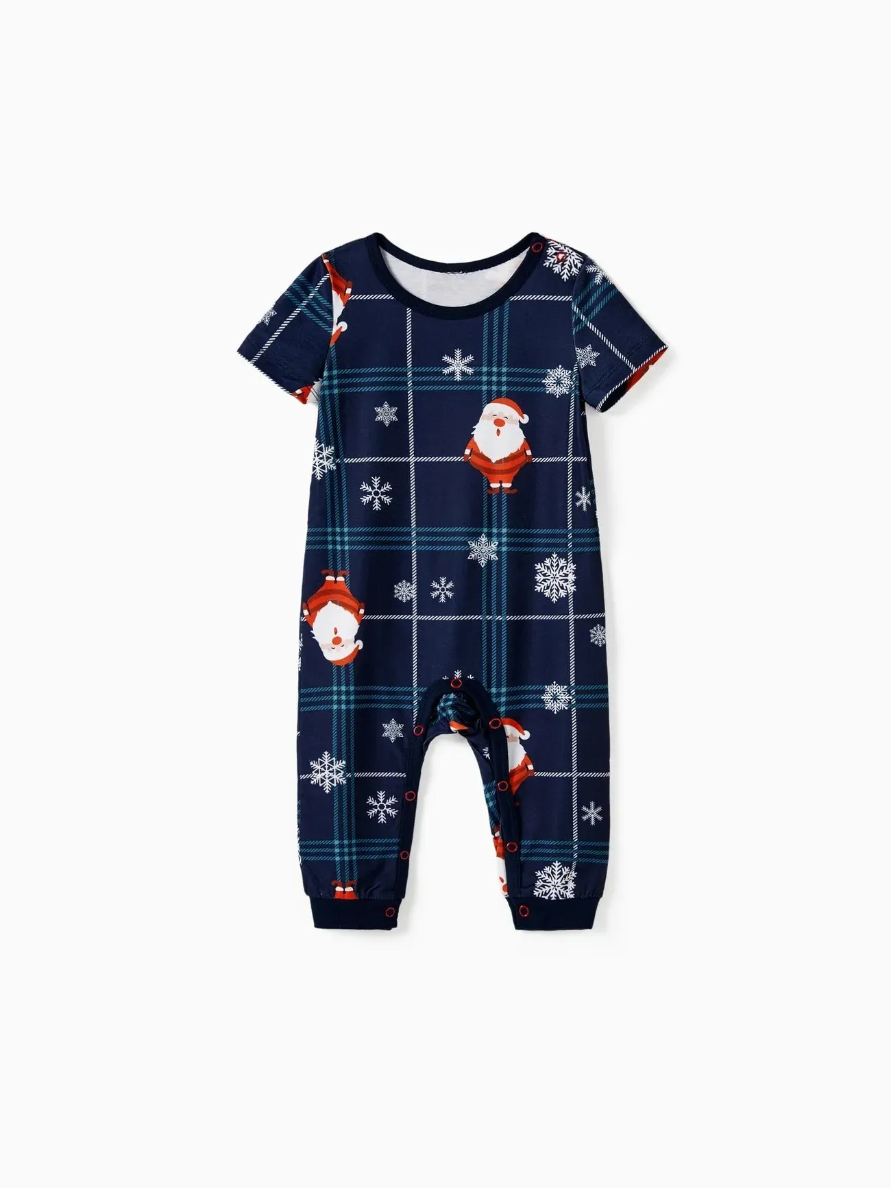 Christmas Family Pajama Set With Santa Print