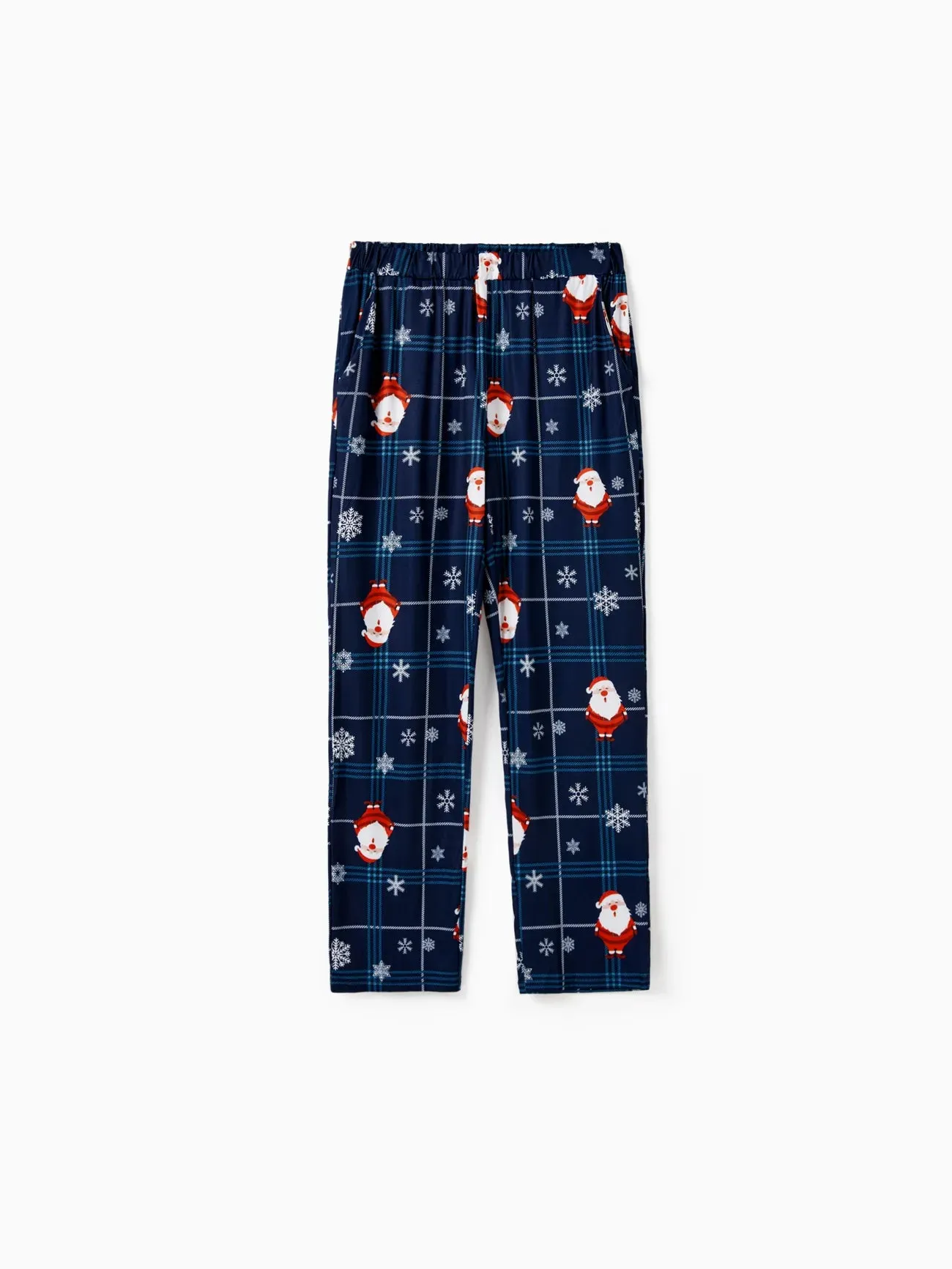 Christmas Family Pajama Set With Santa Print