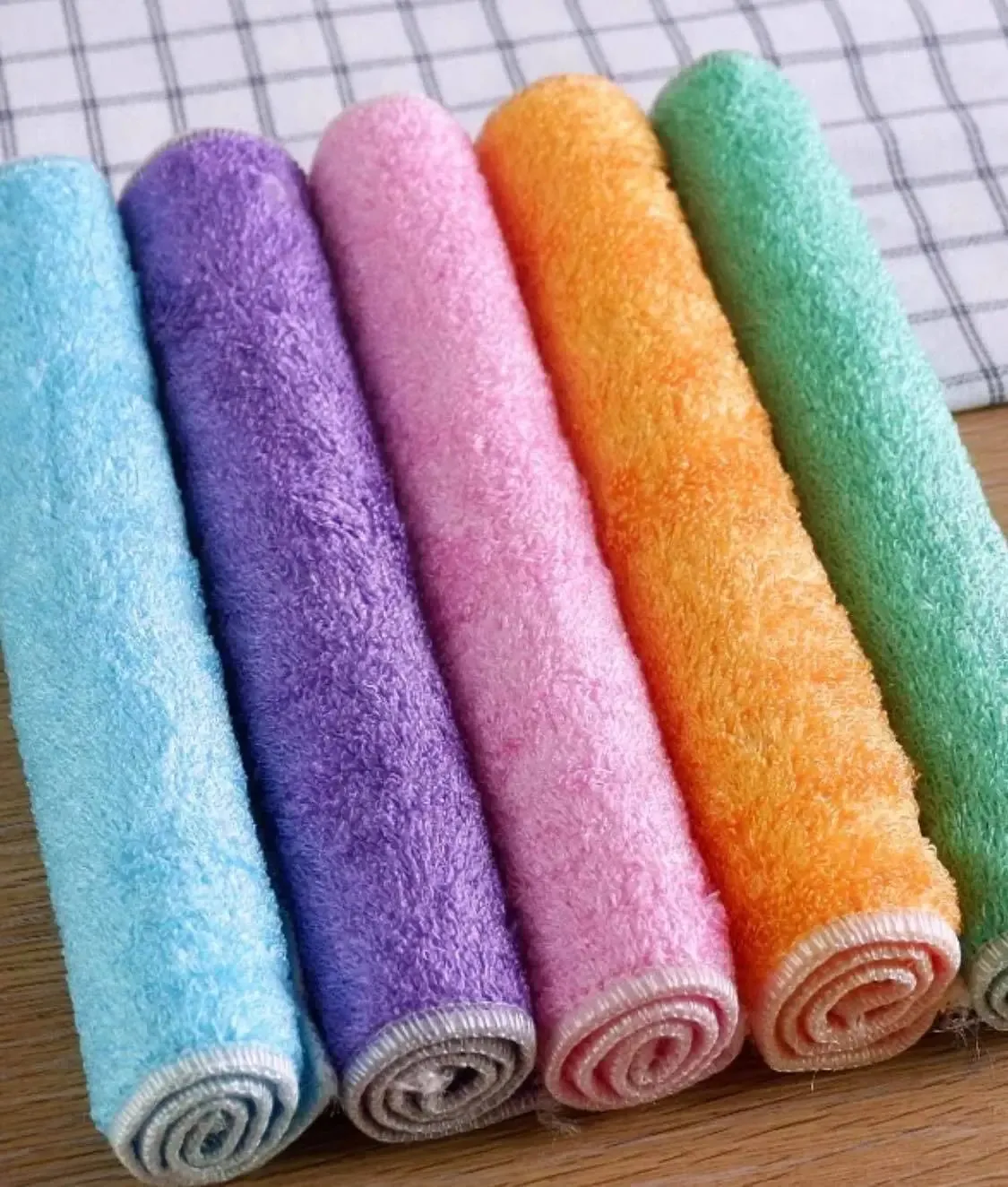 Cleaning Cloth Rags Towels Bamboo Fiber Soft Absorbent Kitchen Cleaning 竹纤维洗碗巾