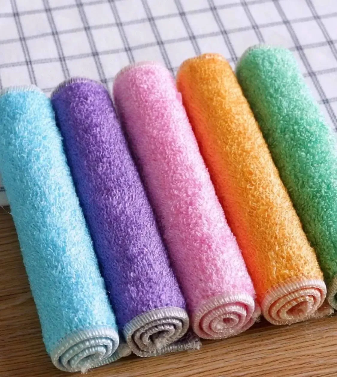 Cleaning Cloth Rags Towels Bamboo Fiber Soft Absorbent Kitchen Cleaning 竹纤维洗碗巾