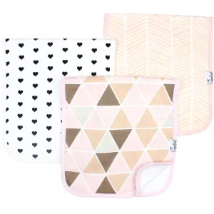 Copper Pearl - Burp Cloth (3 pack) - Blush