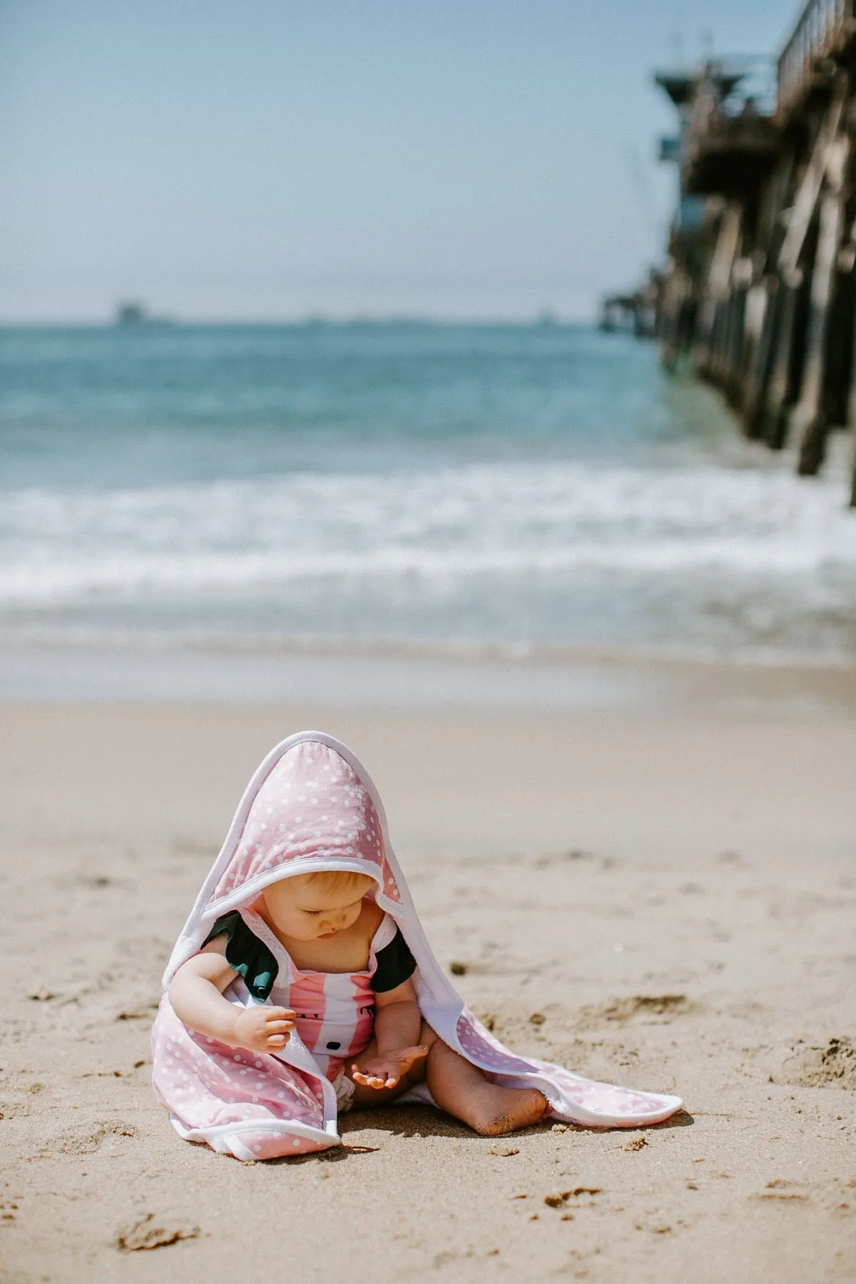 Copper Pearl Premium Knit Hooded Towel in Lucy