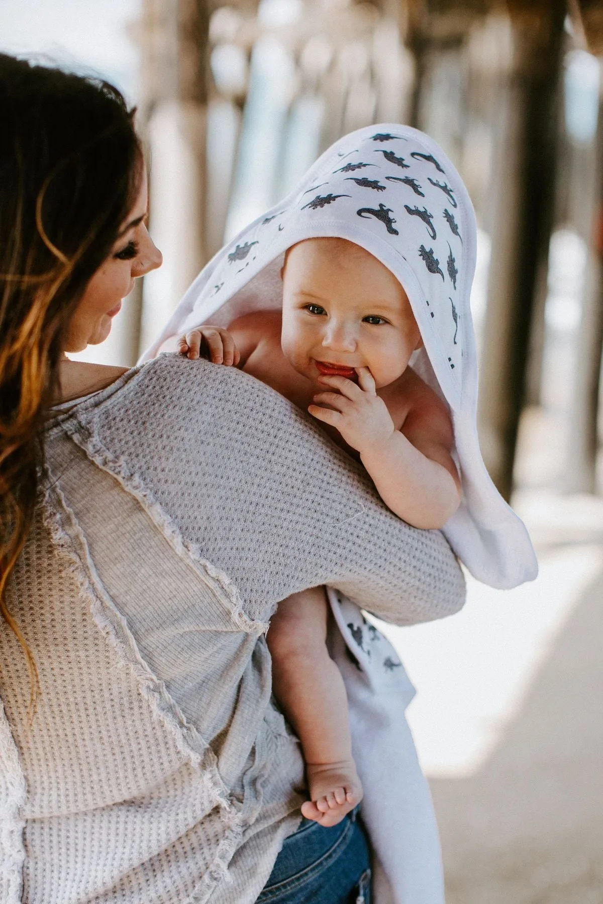 Copper Pearl Premium Knit Hooded Towel in Wild