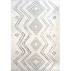 Cosy Soft Underfoot Cream Moroccan Berber Bedroom Rug - Neva