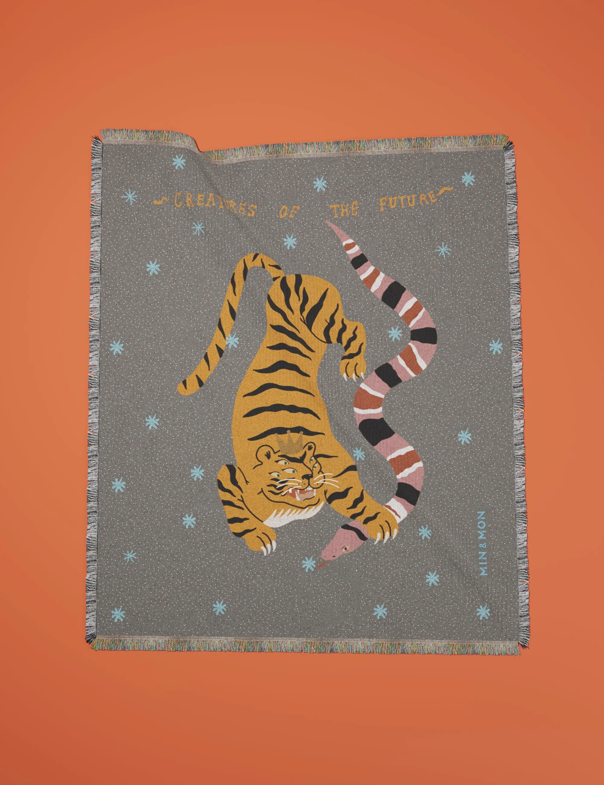 Cotton Blanket Ultimate Cuddle Companion - Tiger and Snake