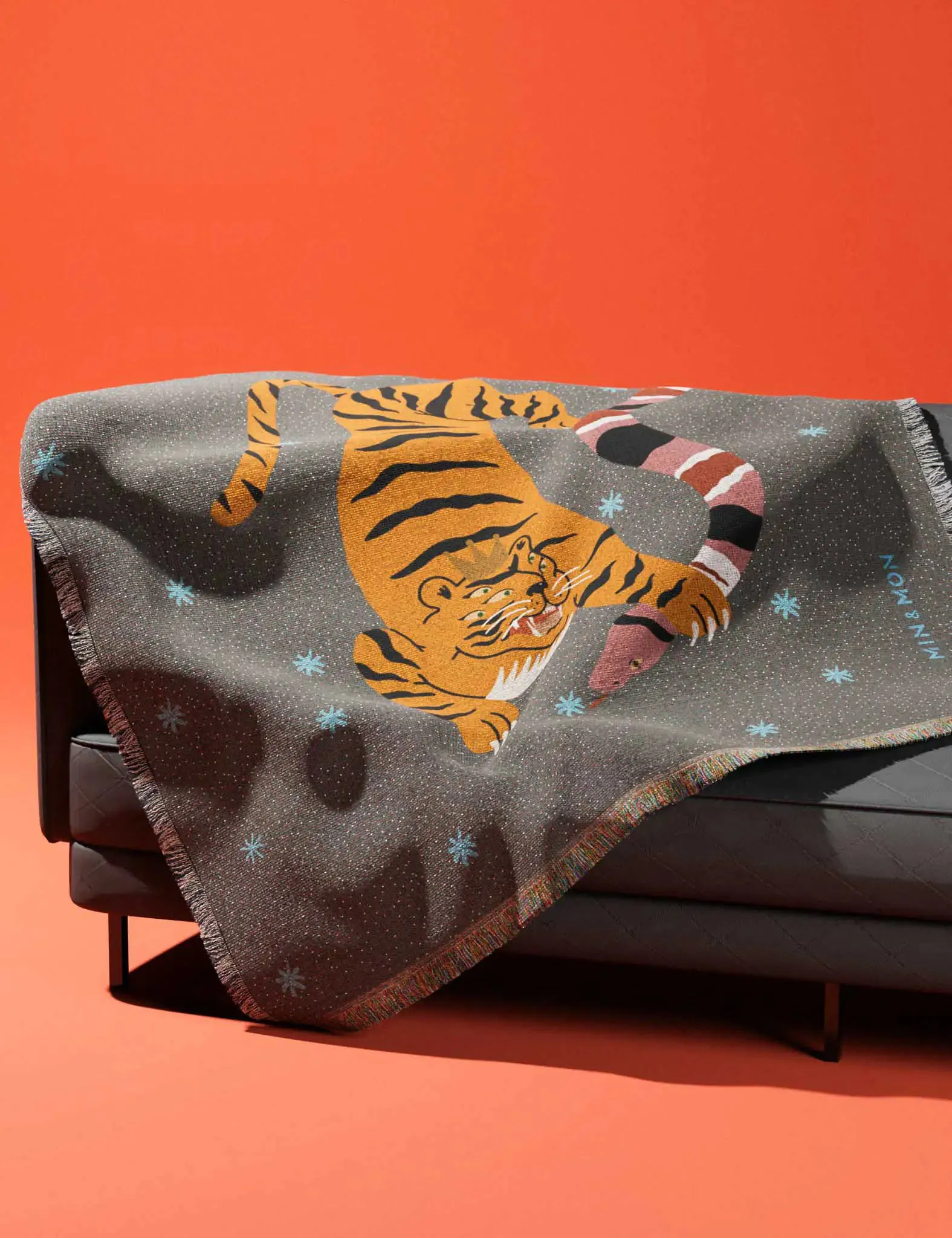 Cotton Blanket Ultimate Cuddle Companion - Tiger and Snake