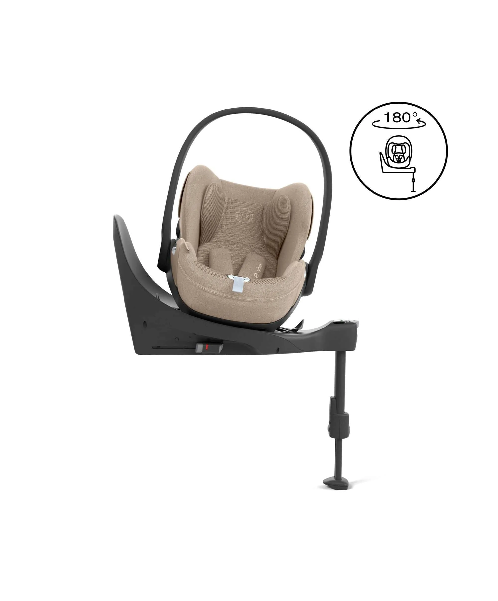 Cybex Cloud T i-Size Plus Rotating Baby Car Seat - Cozy Beige