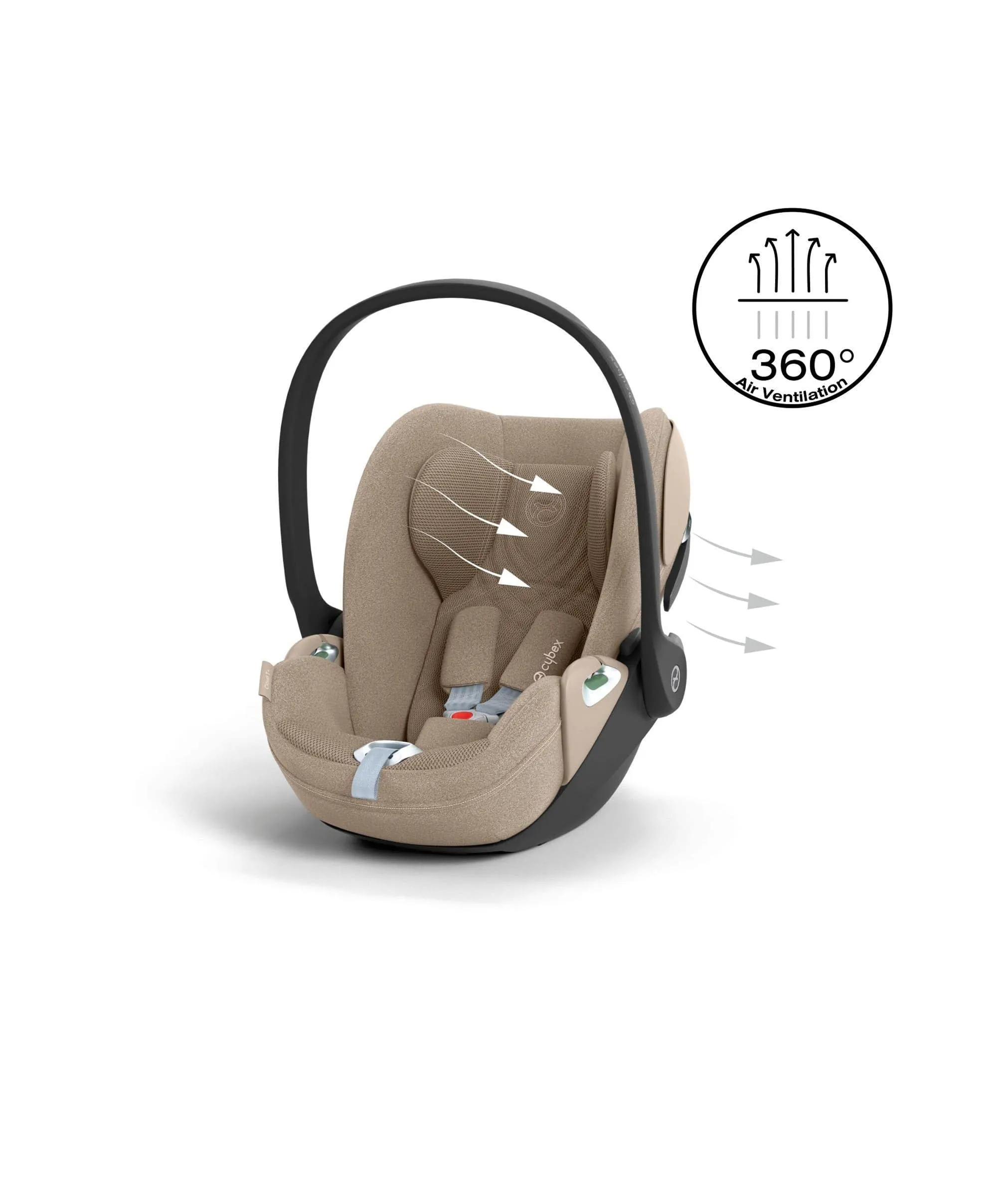 Cybex Cloud T i-Size Plus Rotating Baby Car Seat - Cozy Beige