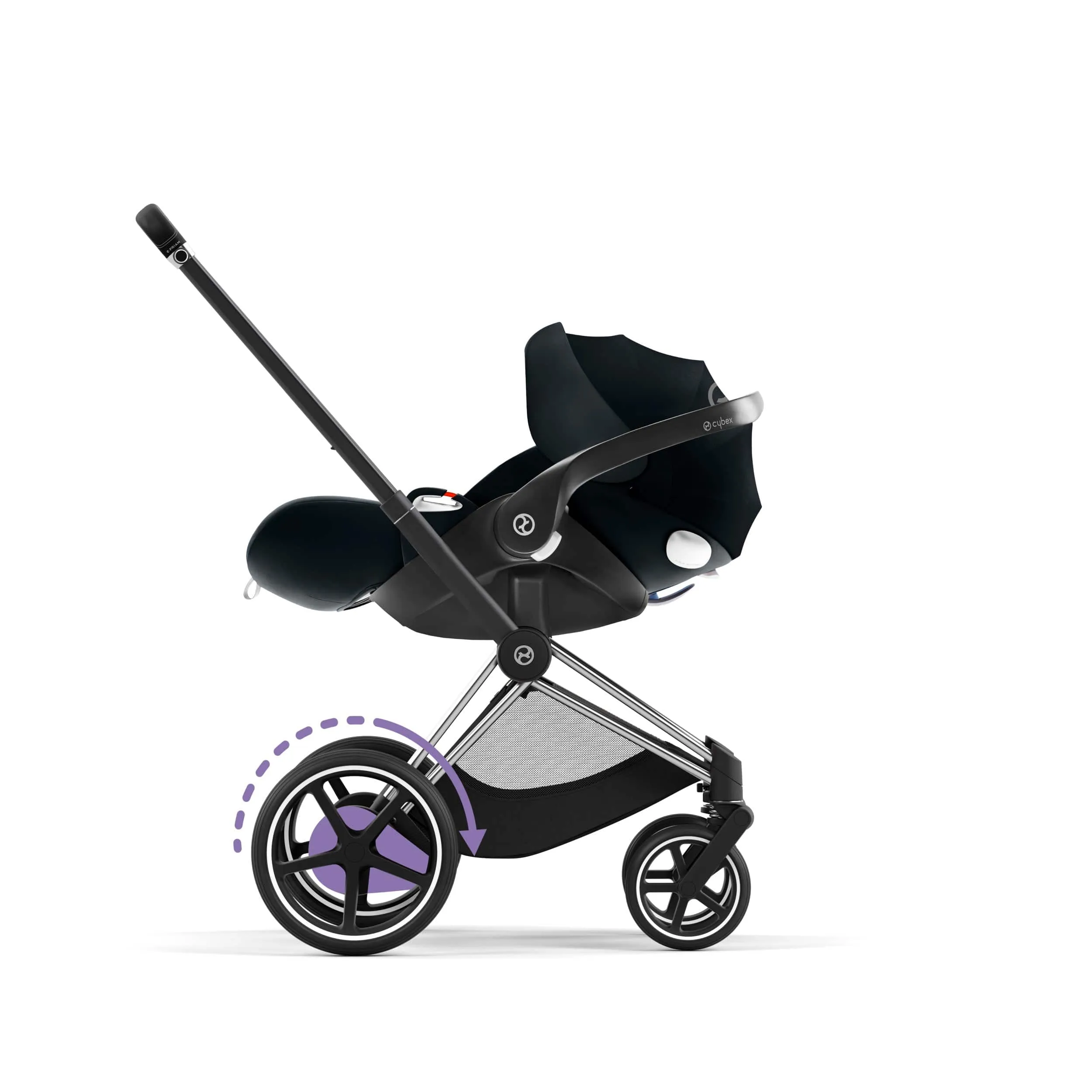 Cybex ePriam 2 Complete Stroller Chrome/Black