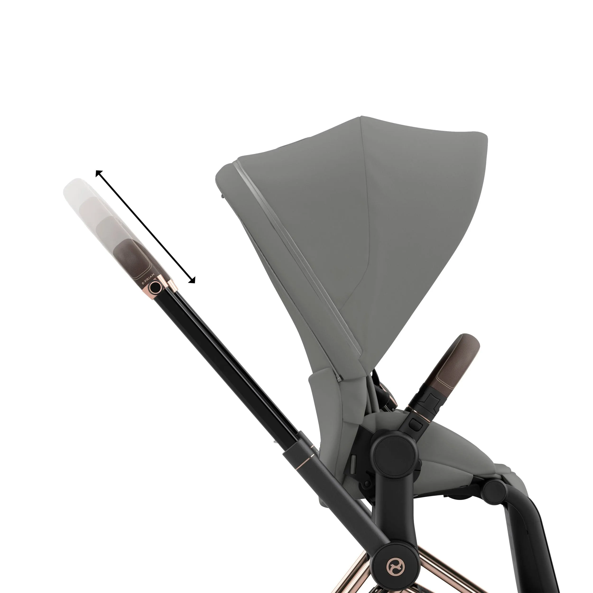 Cybex ePriam 2 Complete Stroller Rose Gold/Brown