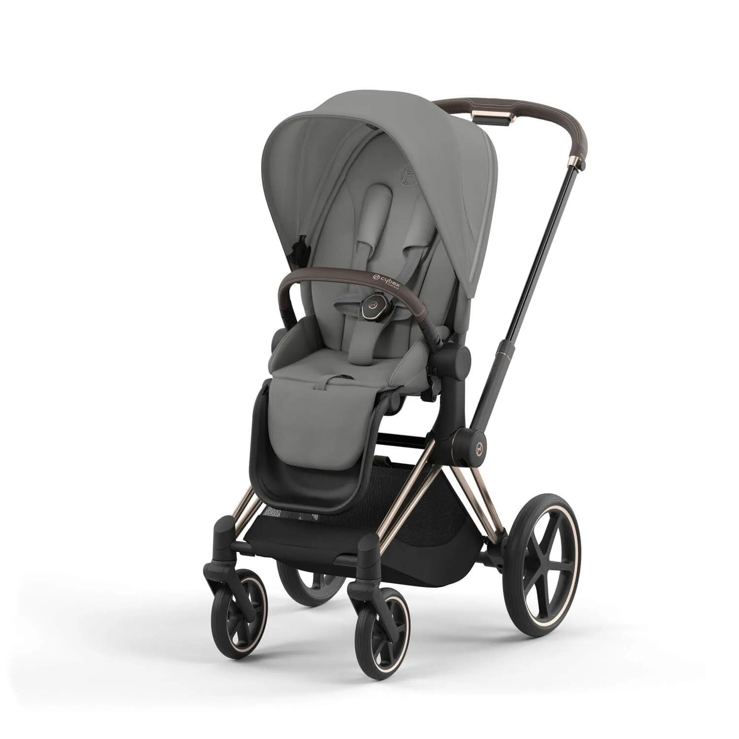 Cybex ePriam 2 Complete Stroller Rose Gold/Brown